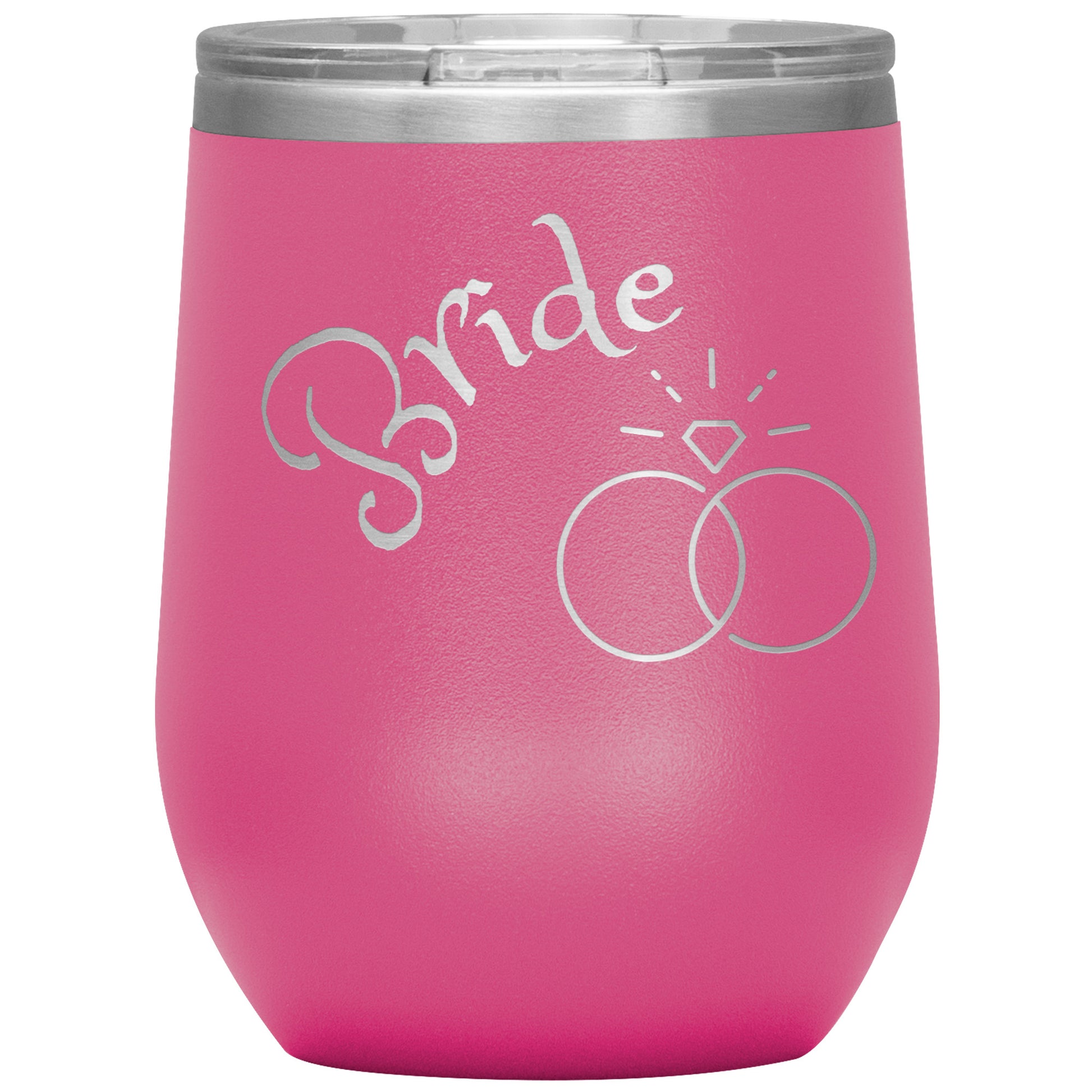 Bride Wine Tumbler CURVED TEXT BY RACHY SPARKLE