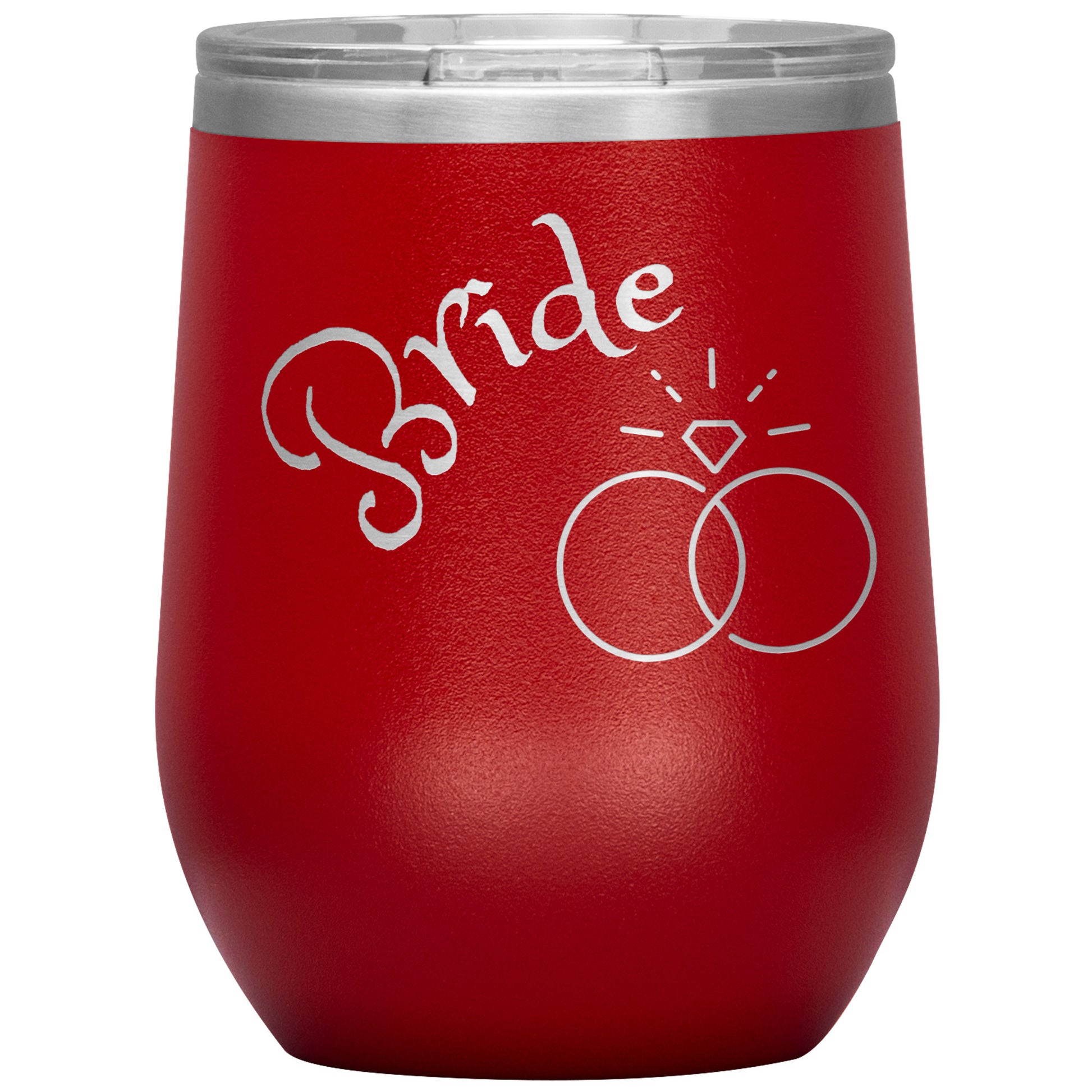 Bride Wine Tumbler CURVED TEXT BY RACHY SPARKLE