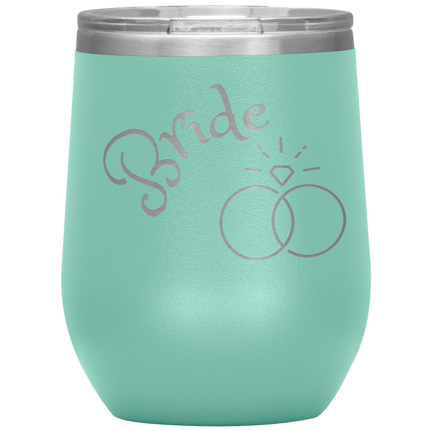 Bride Wine Tumbler CURVED TEXT BY RACHY SPARKLE
