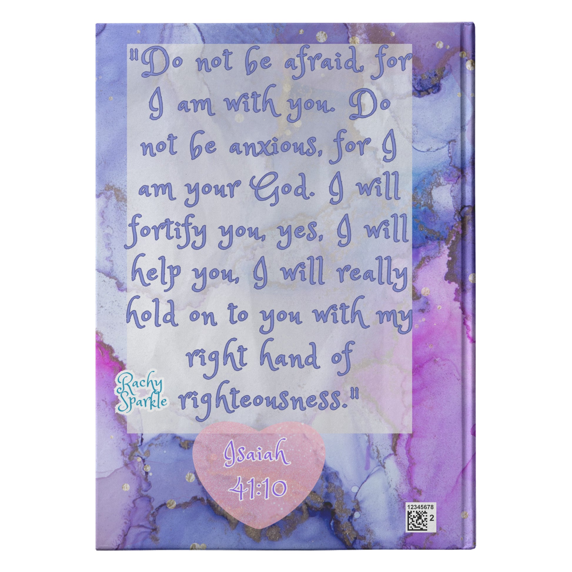 Christian Journal, Bible Quotes, Scriptures, Biblical Text from Isaiah, hardcover Journal,
