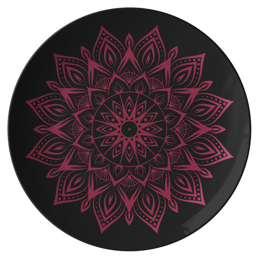 Elevate your dining experience to new heights with the Black Dinner Plate By Rachy Sparkle
