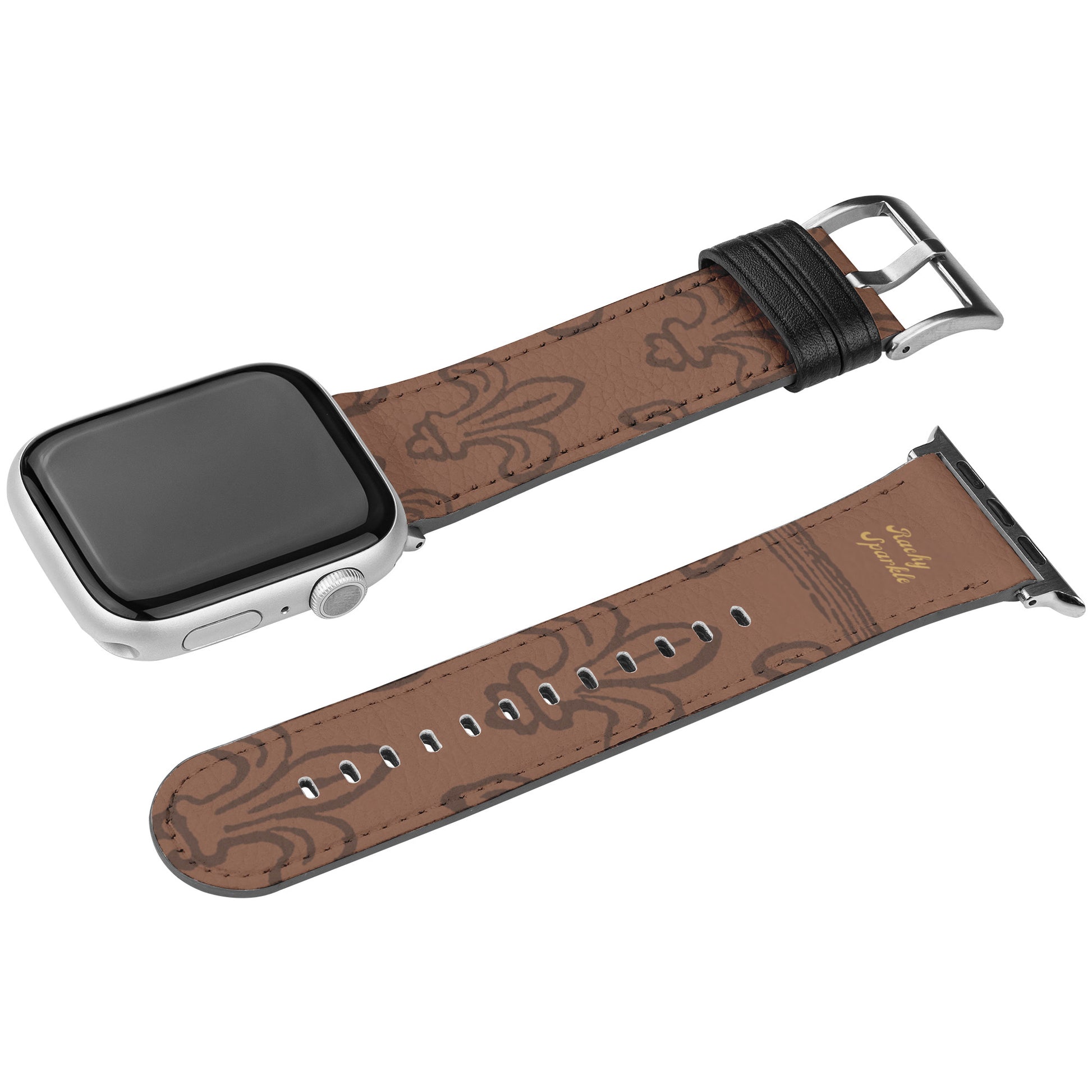 Fleur-De-Lis Apple Watch Band, French Flower by Rachy Sparkle