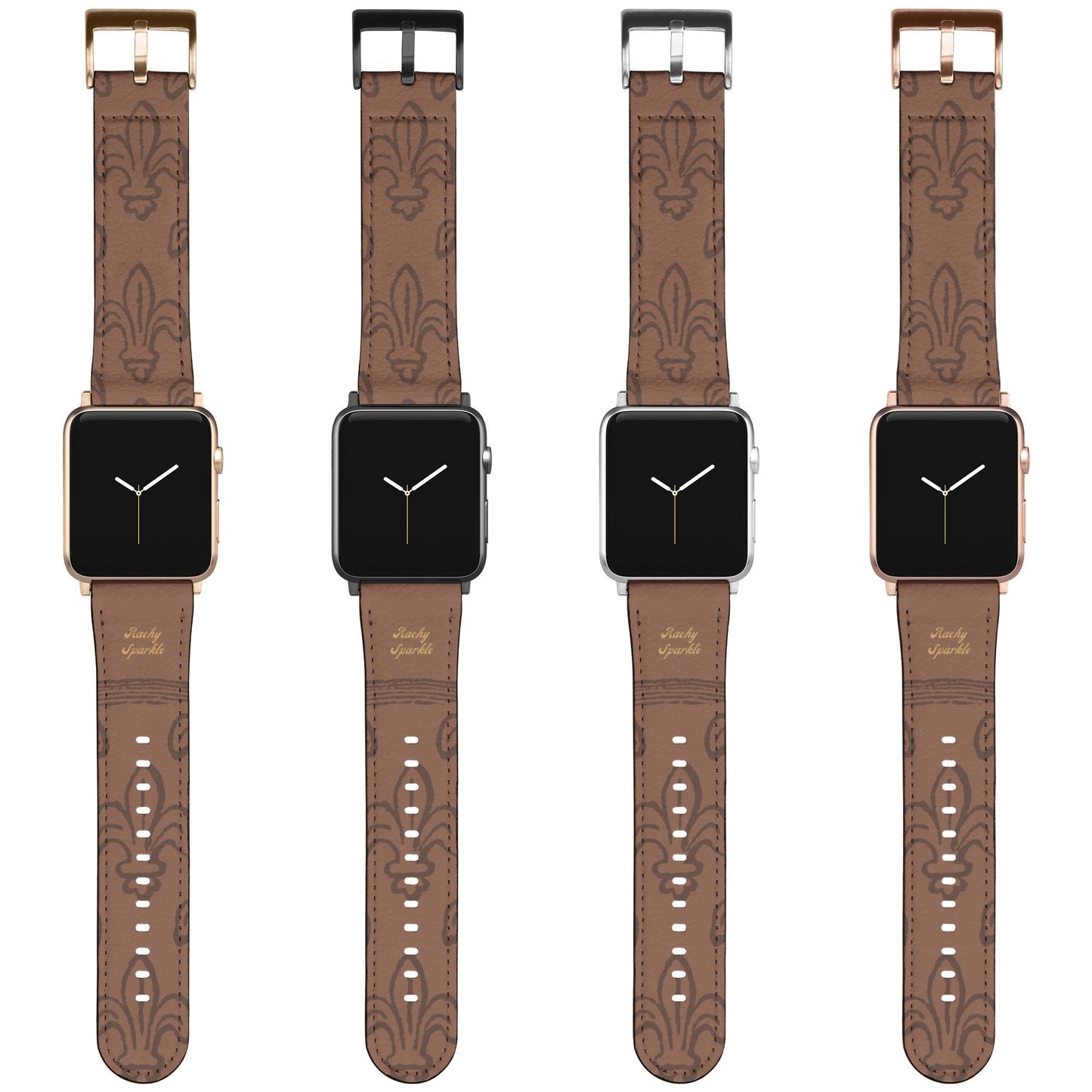 Fleur-De-Lis Apple Watch Band, French Flower by Rachy Sparkle