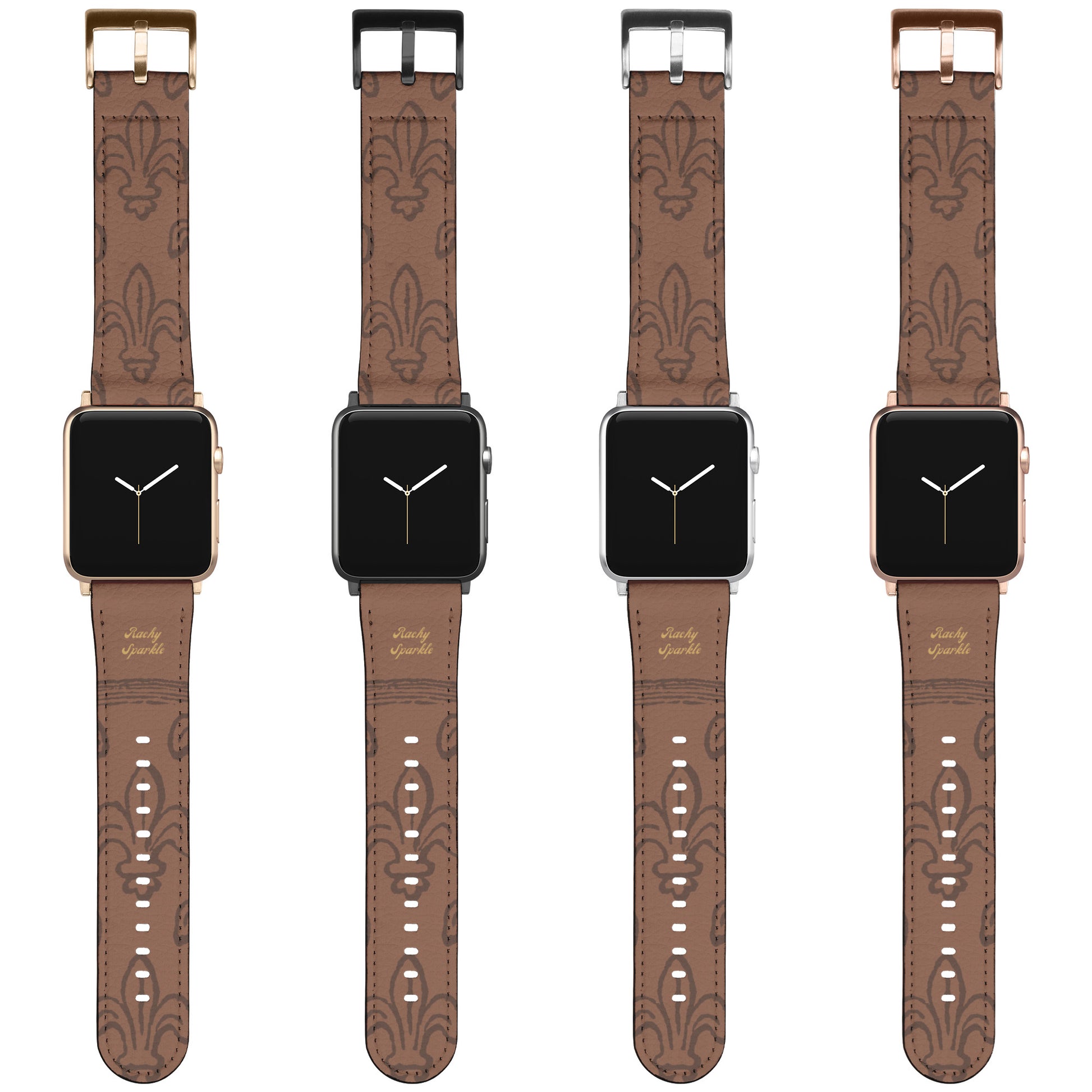 Fleur-De-Lis Apple Watch Band, French Flower by Rachy Sparkle