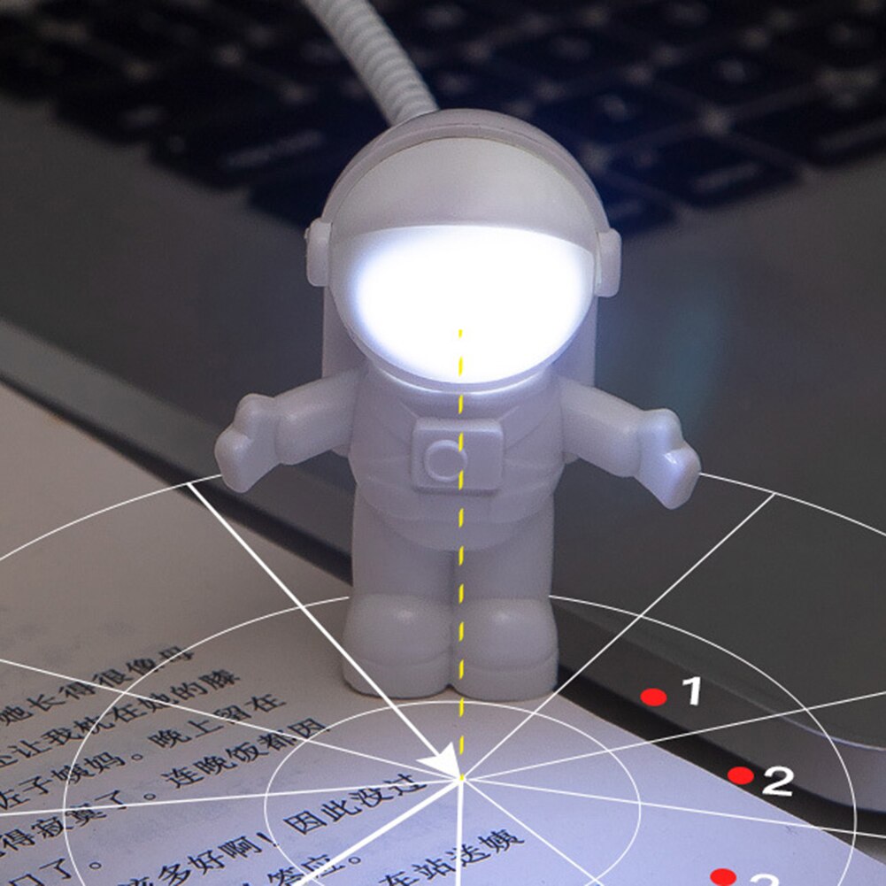 USB Night Light LED Astronaut Shaped Nightlight Reading Desk Spaceman Decoration Lighting Fixture Children Gifts Table Lamp