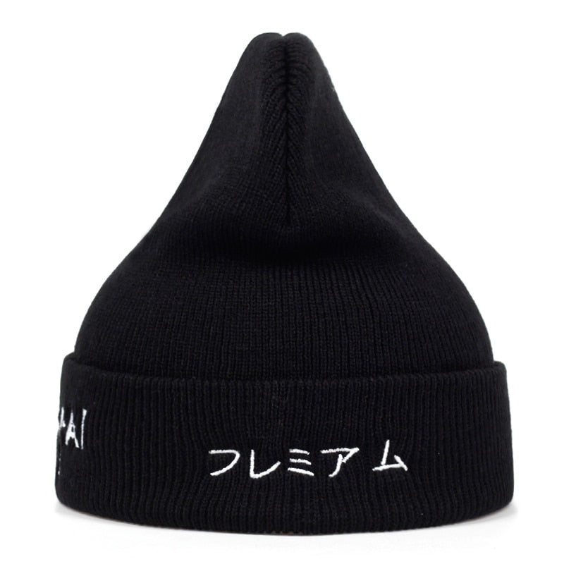 Korean version of SENPAI embroidery wool hat outdoor windproof warm hats fashion hip hop outdoor sports leisure cap wild caps