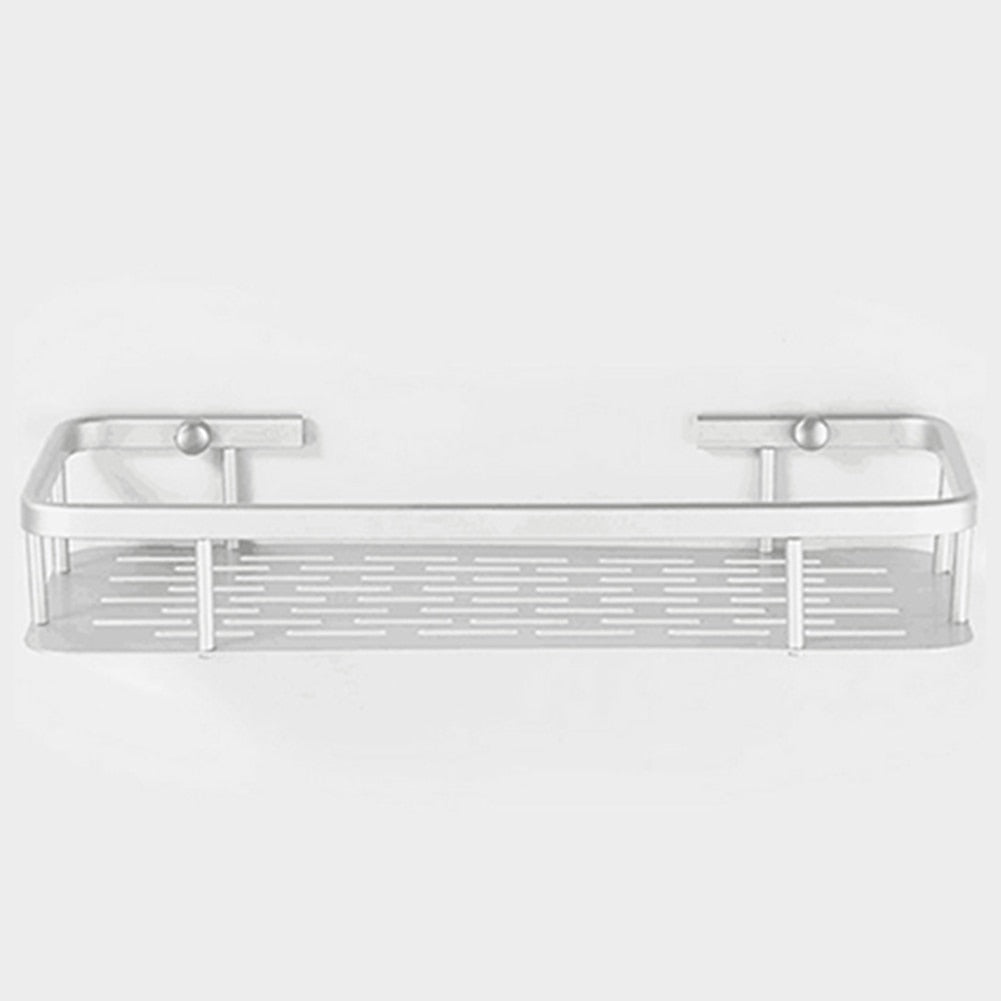 Space Aluminum Bathroom Shelf Shower Shampoo Soap Cosmetic Shelves Bathroom Accessories Kitchen Storage Organizer Rack Holder