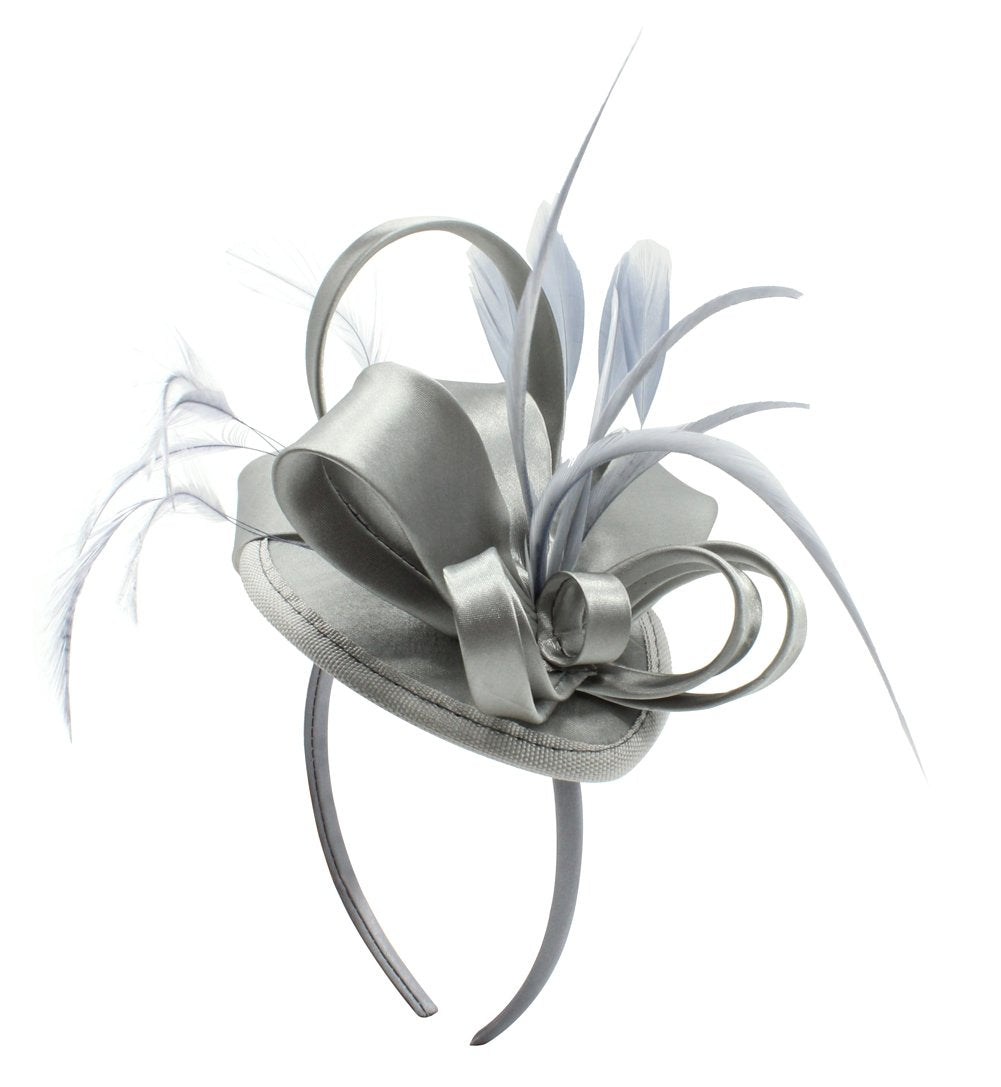 Formal Fascinator, Black, White, Yellow, Purple, Peach, Grey, Pink, Gold, Red & Green, Khaki, Blue, etc. Woman's, Evening wear, Formal, Elegant, Tea Party, British, Wedding, Bride Headwear, Cocktail, Tea Party, Feather, Hair, Church, Derby Fascinator Hat