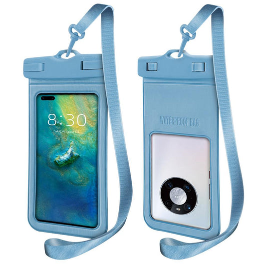 Transparent Water Protective Pvc Phone Pouch Bag Snap Button Universal Waterproof Phone Case Mobile Cover Swimming Bags