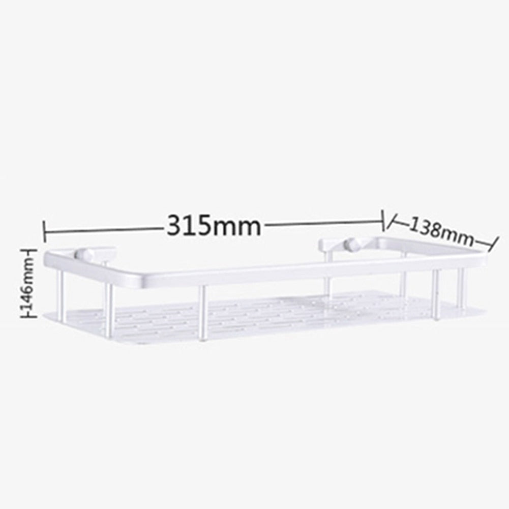 Space Aluminum Bathroom Shelf Shower Shampoo Soap Cosmetic Shelves Bathroom Accessories Kitchen Storage Organizer Rack Holder