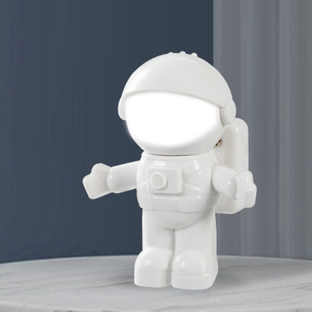 USB Night Light LED Astronaut Shaped Nightlight Reading Desk Spaceman Decoration Lighting Fixture Children Gifts Table Lamp