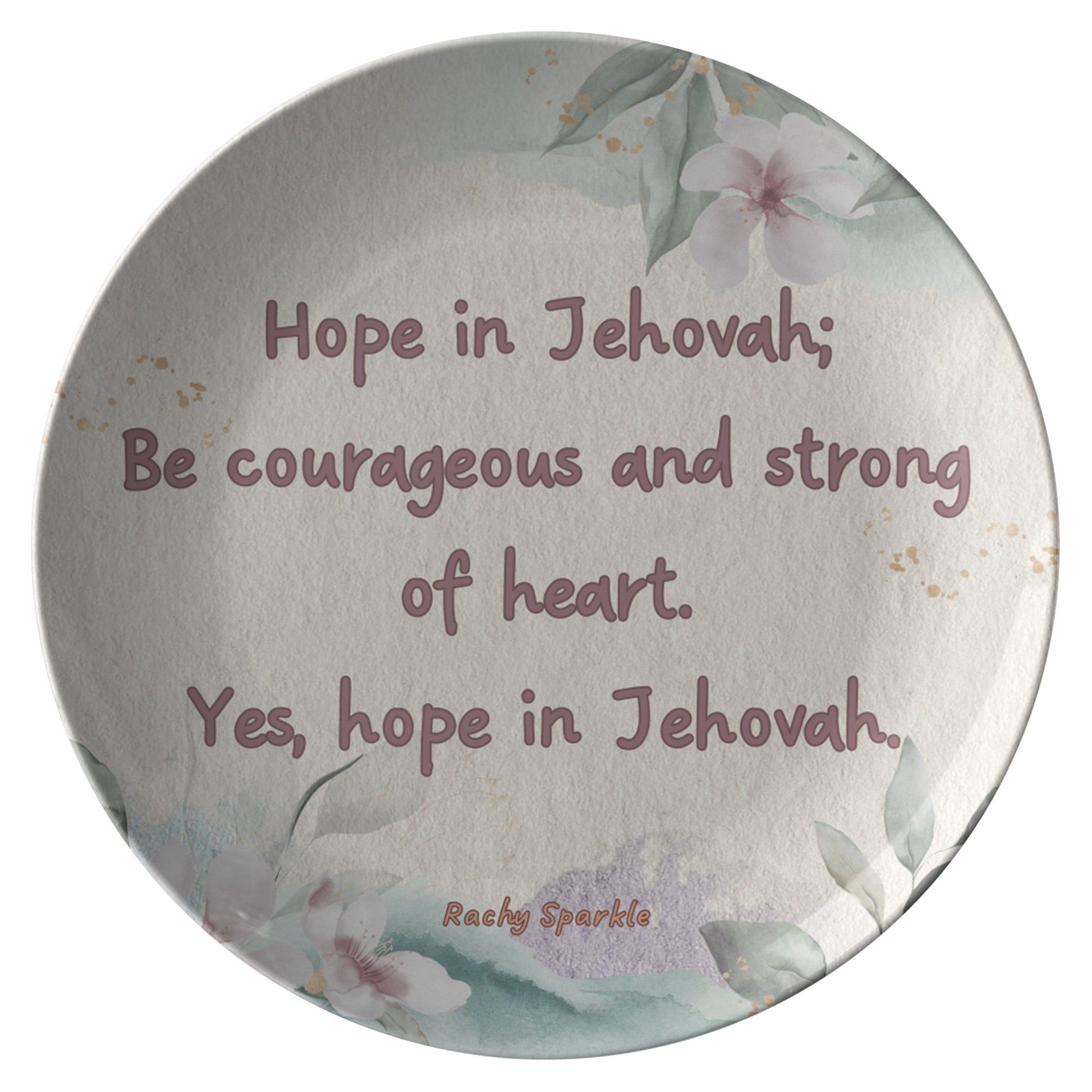 Hope in Jehovah Plate