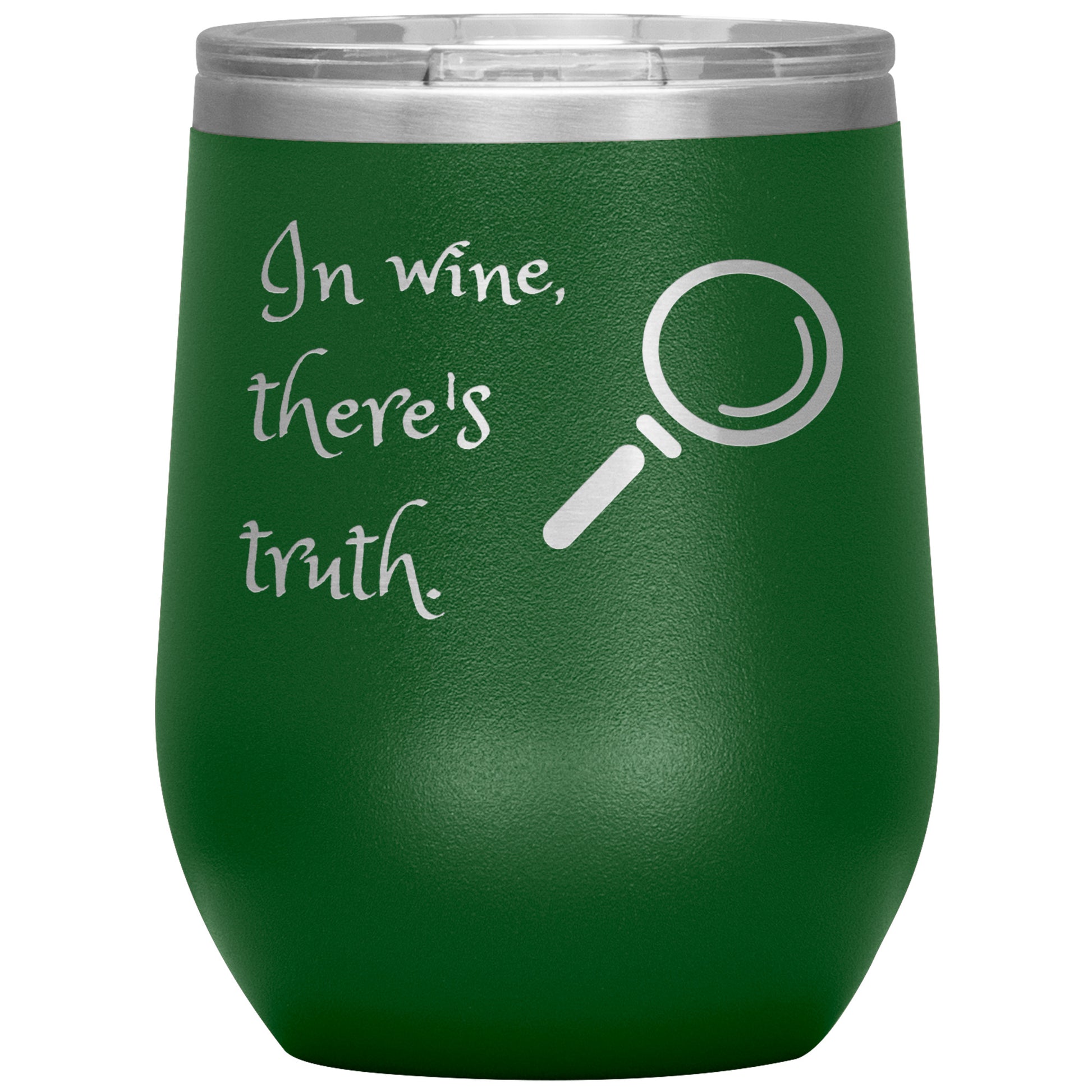 Wine Tumbler/Rachy Sparkle/In wine, there's truth