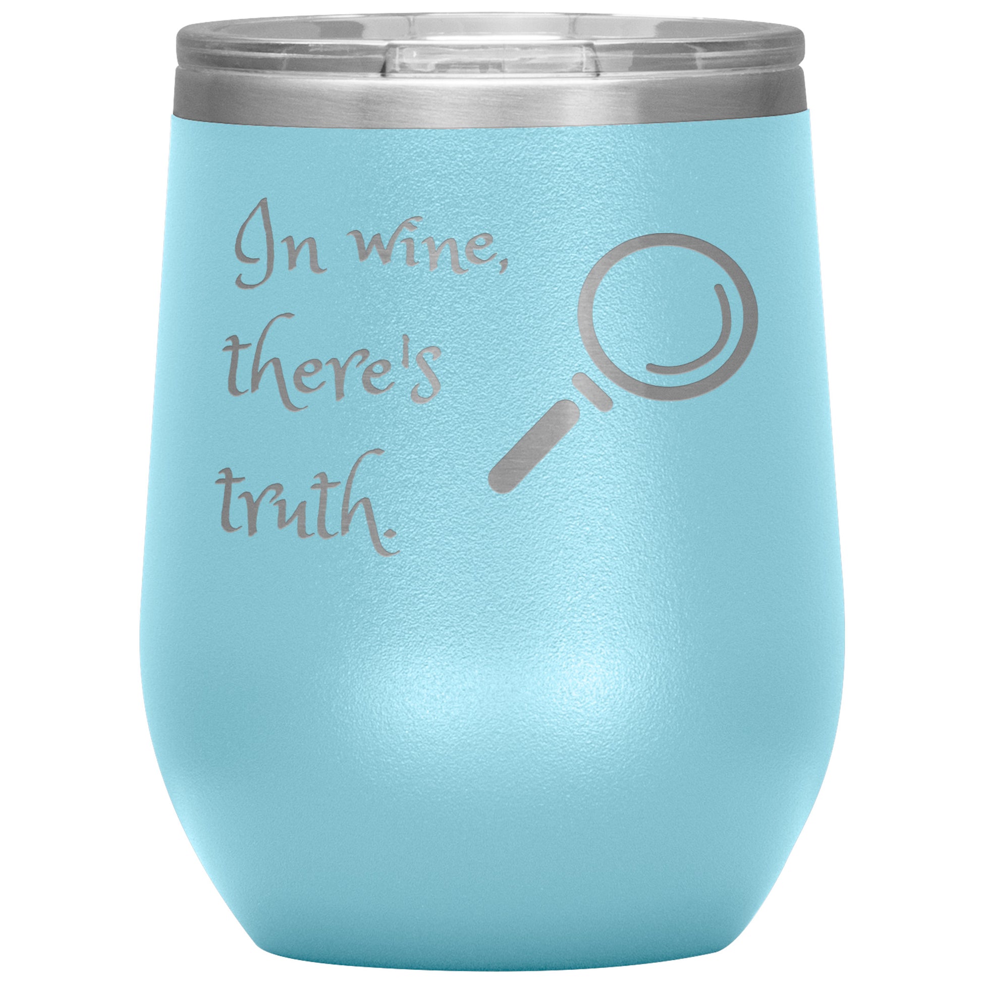 Wine Tumbler/Rachy Sparkle/In wine, there's truth