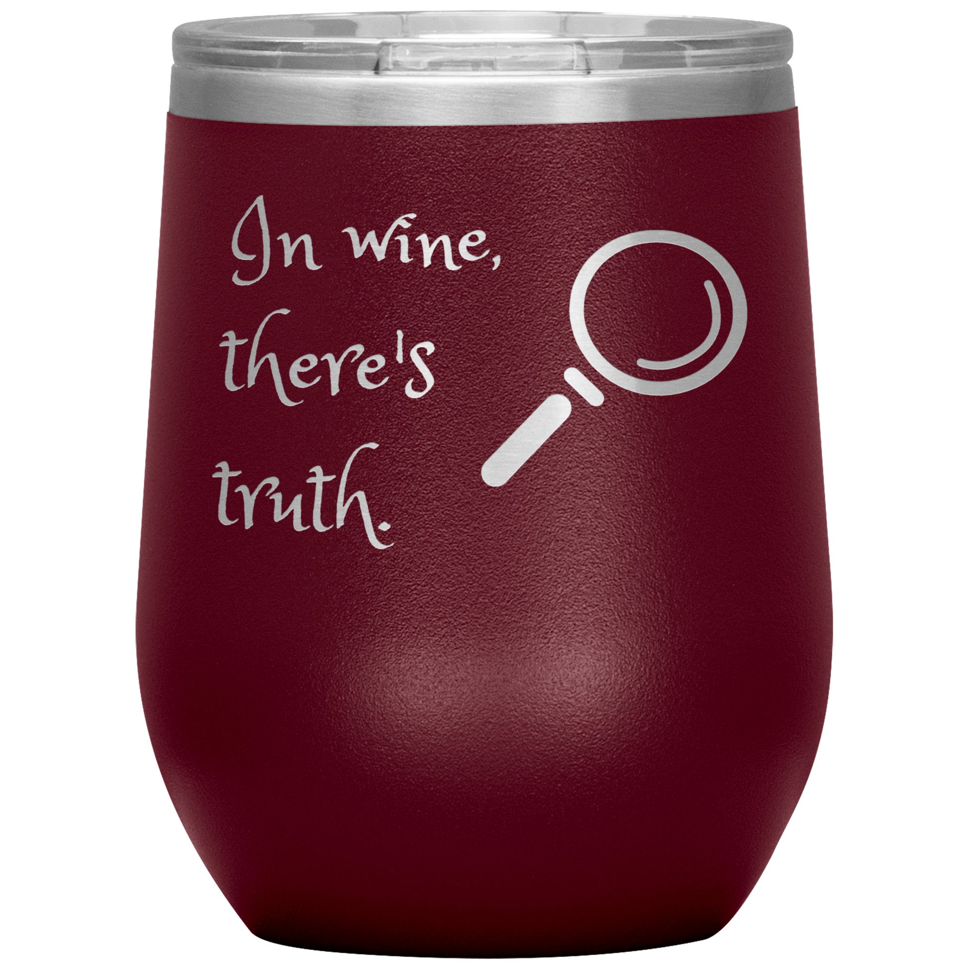 Wine Tumbler/Rachy Sparkle/In wine, there's truth