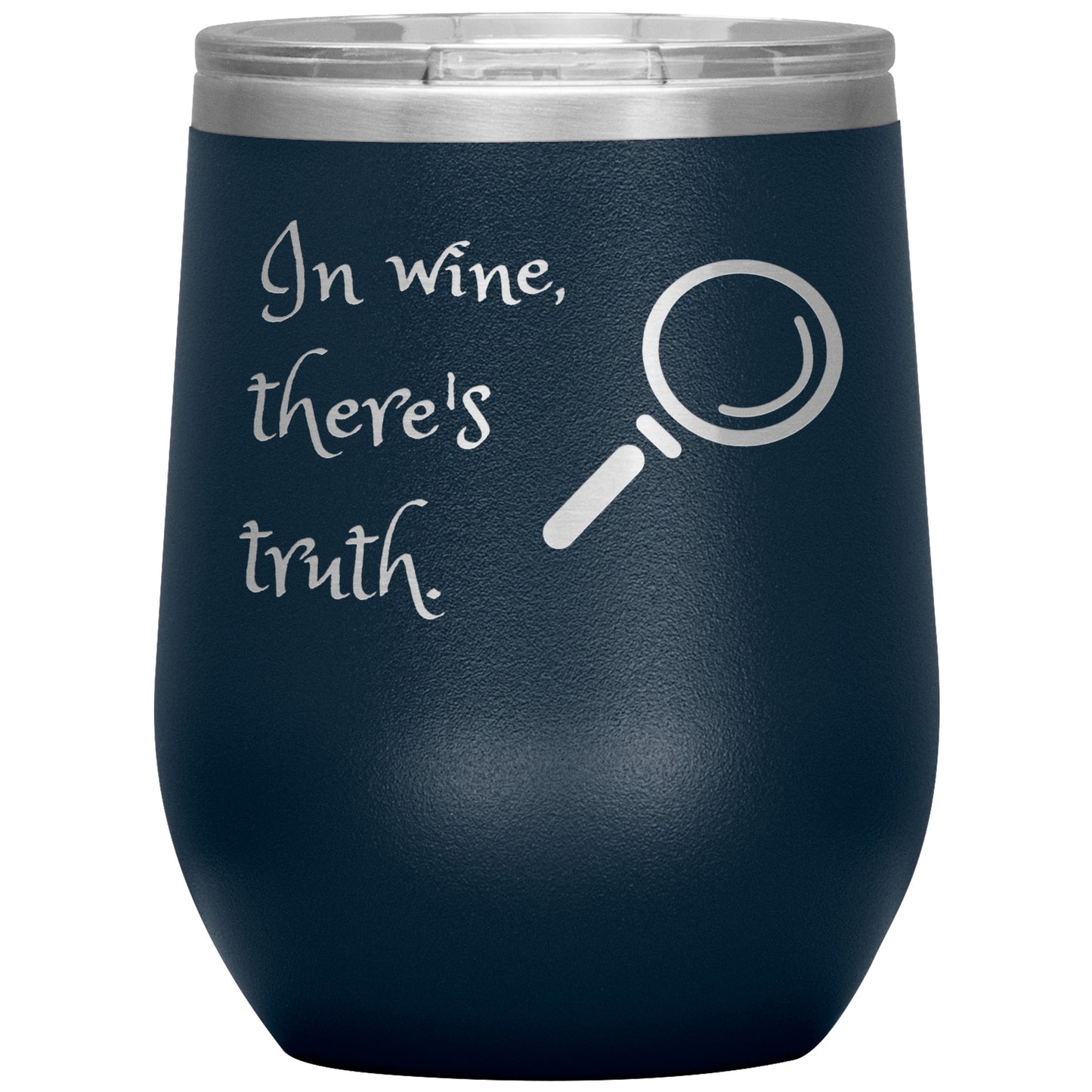 Wine Tumbler/Rachy Sparkle/In wine, there's truth