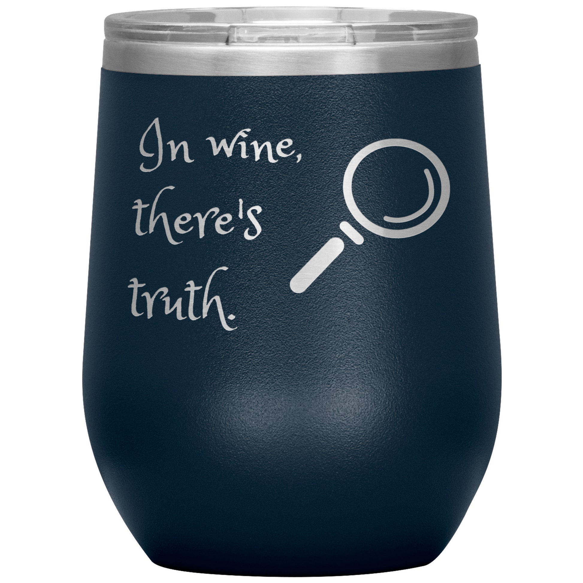 Wine Tumbler/Rachy Sparkle/In wine, there's truth