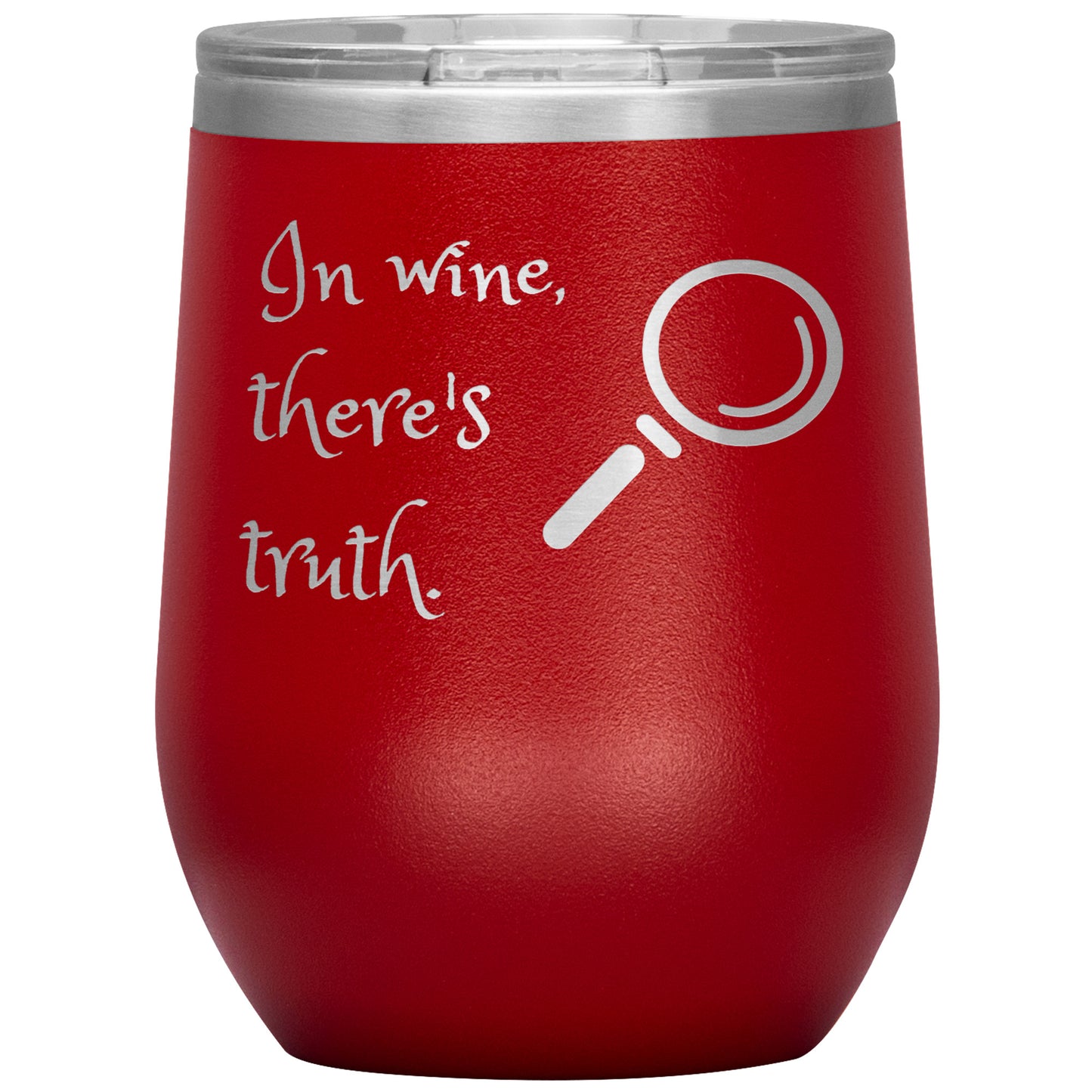 Wine Tumbler/Rachy Sparkle/In wine, there's truth