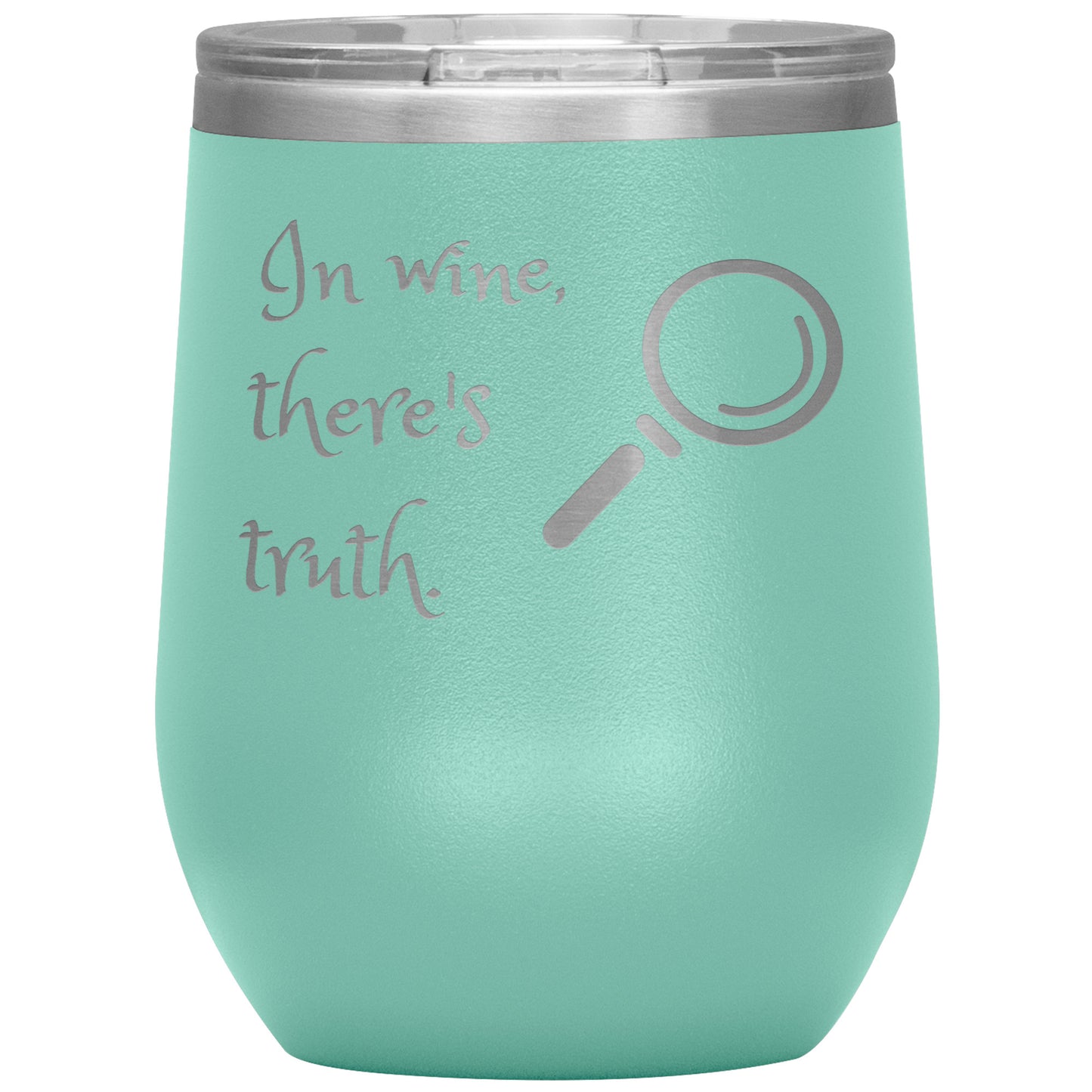 Wine Tumbler/Rachy Sparkle/In wine, there's truth