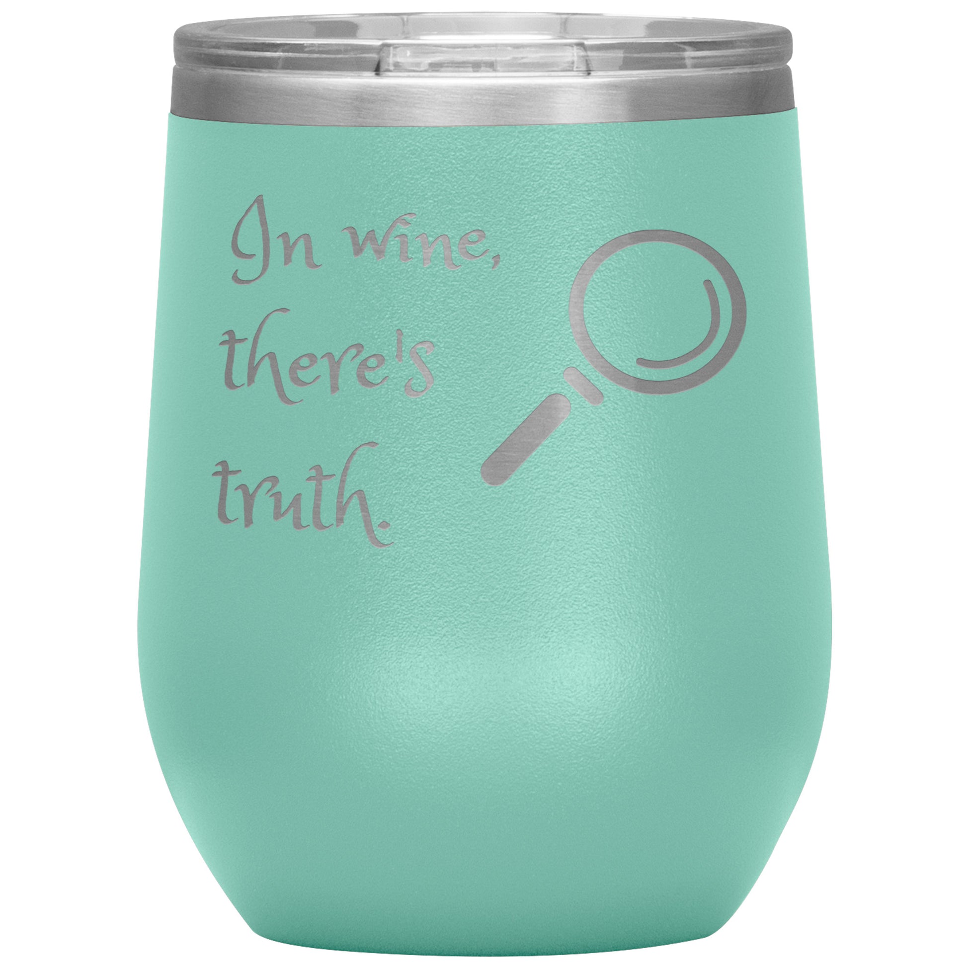 Wine Tumbler/Rachy Sparkle/In wine, there's truth