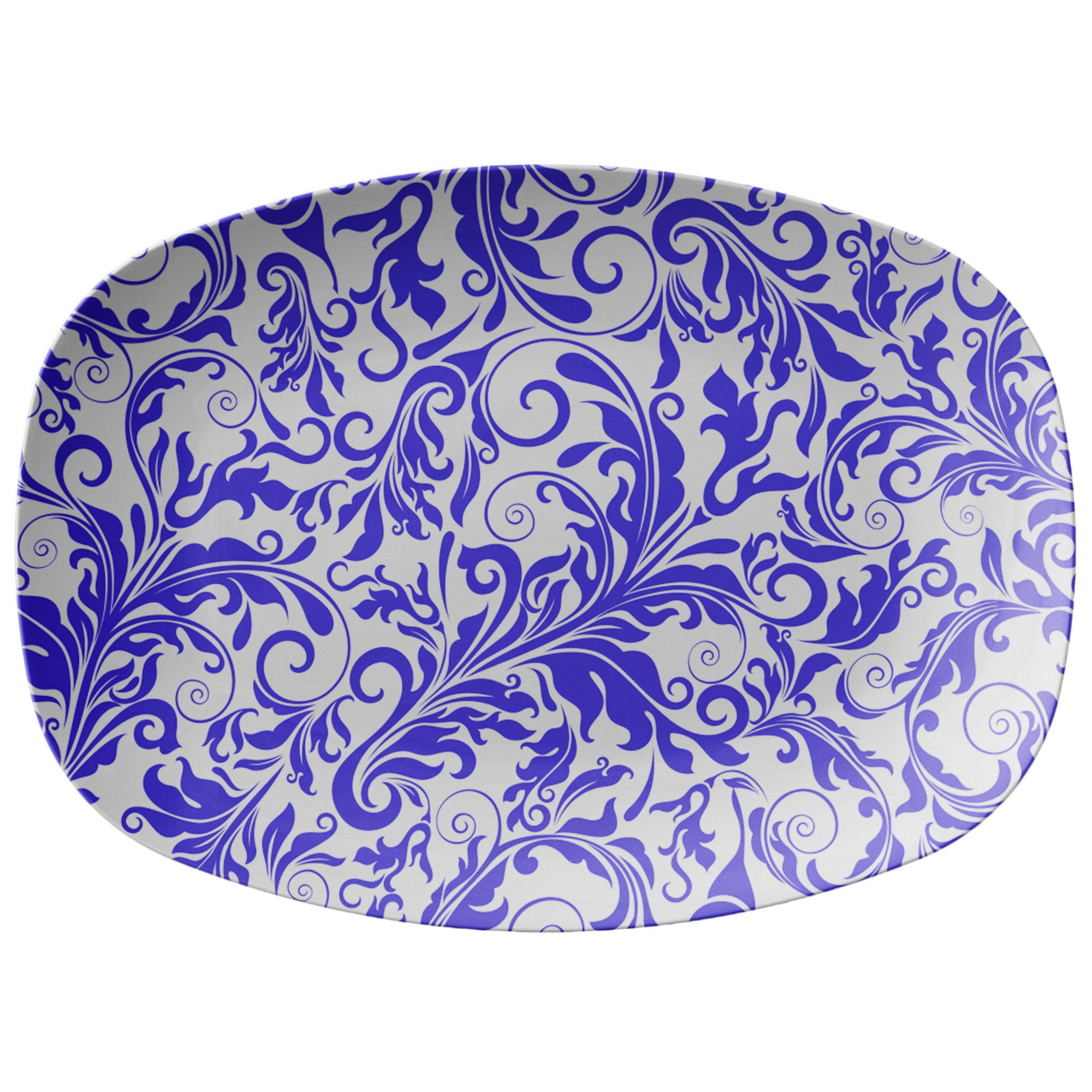 Introducing Rachy Sparkle's Stunning White and Blue Serving Platter ...