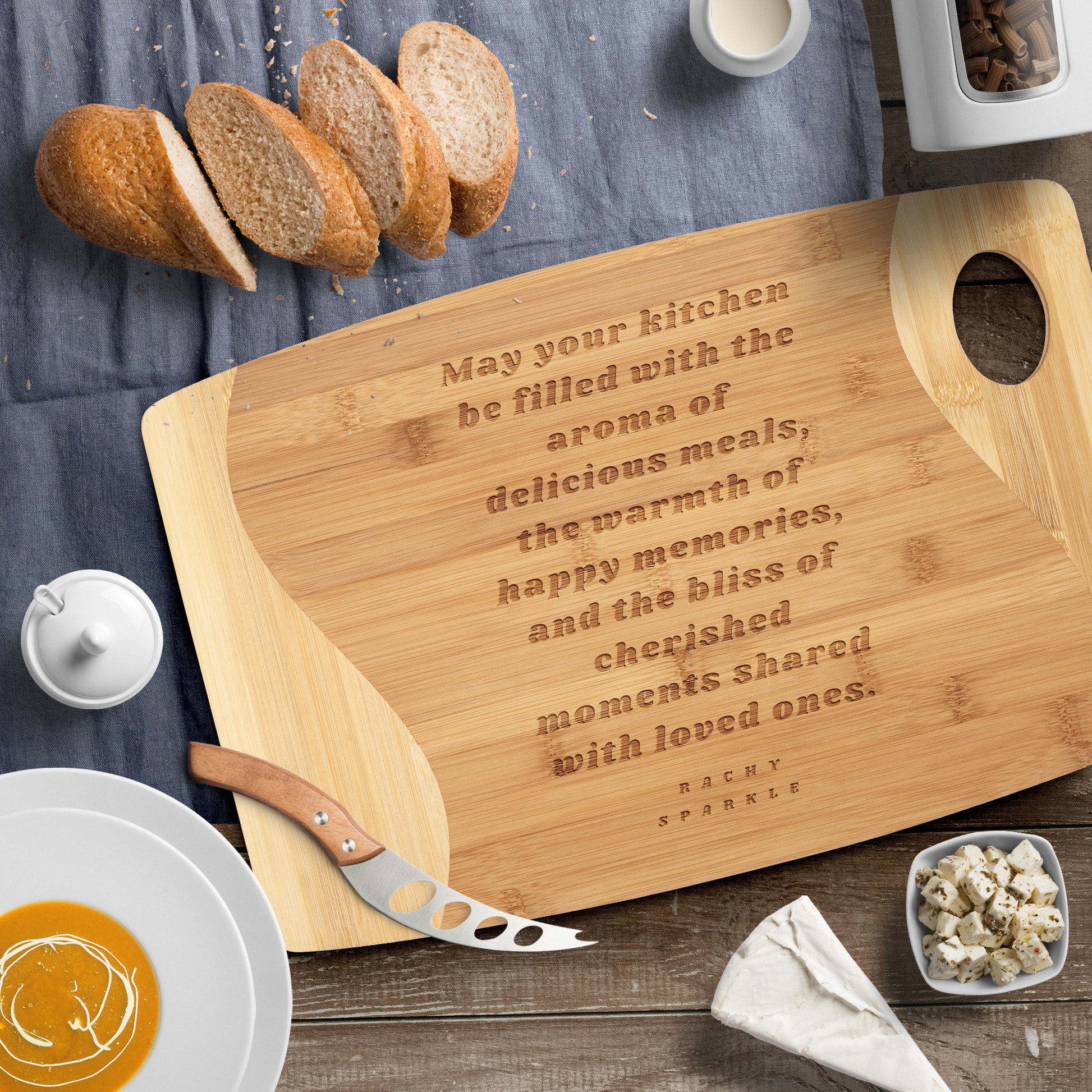 KITCHEN BLISS CUTTING BOARD, MULTI-USE, BY RACHY SPARKLE
