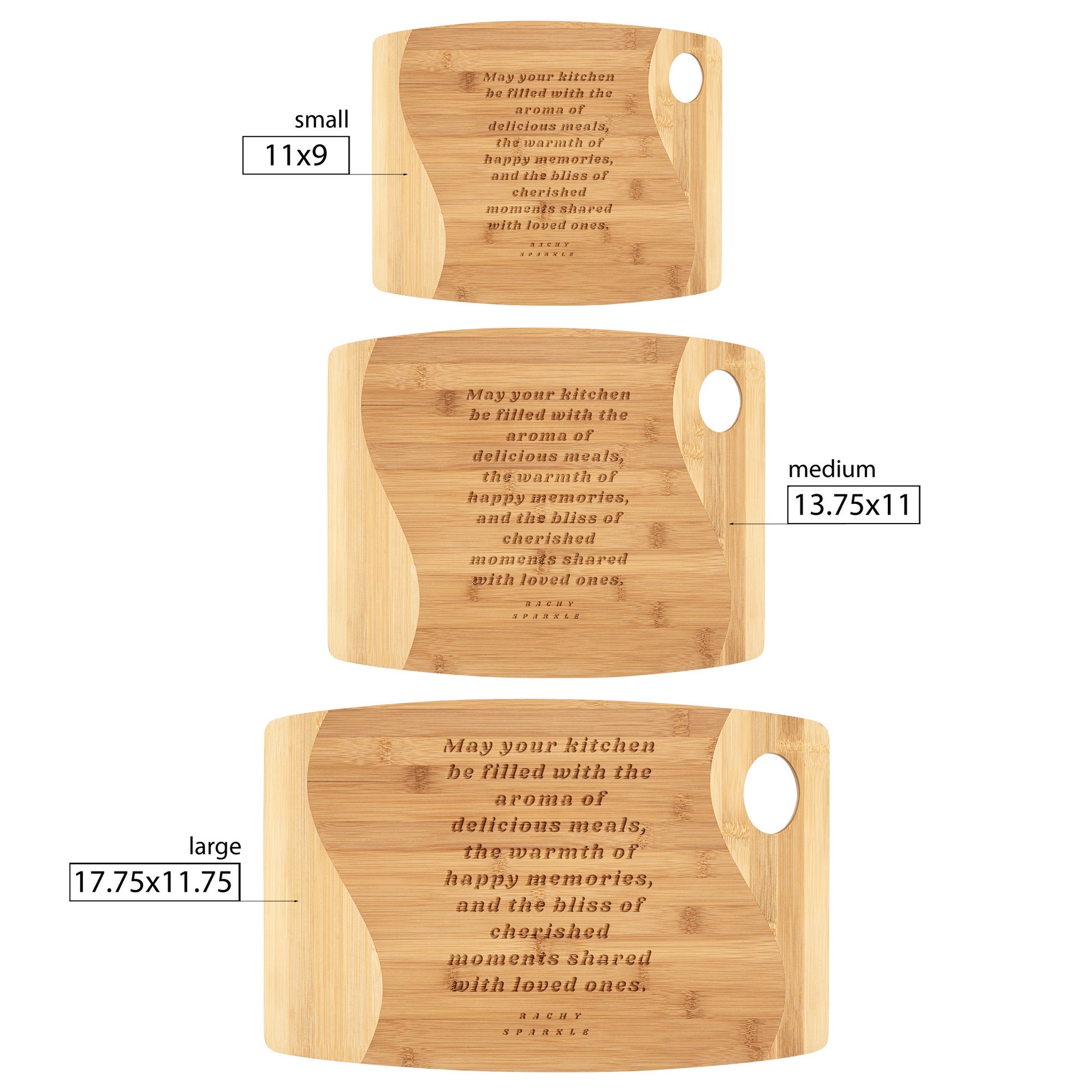 KITCHEN BLISS CUTTING BOARD, MULTI-USE, BY RACHY SPARKLE