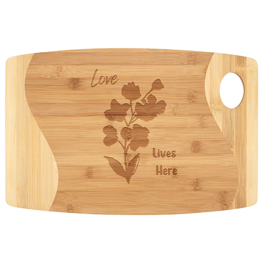 Love Lives Here Cutting Board