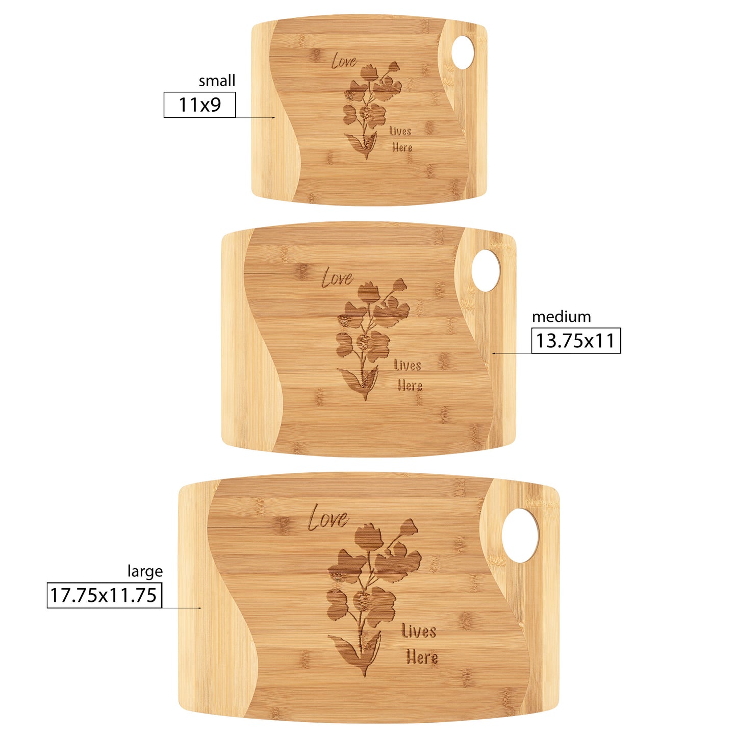 Love Lives Here Cutting Board