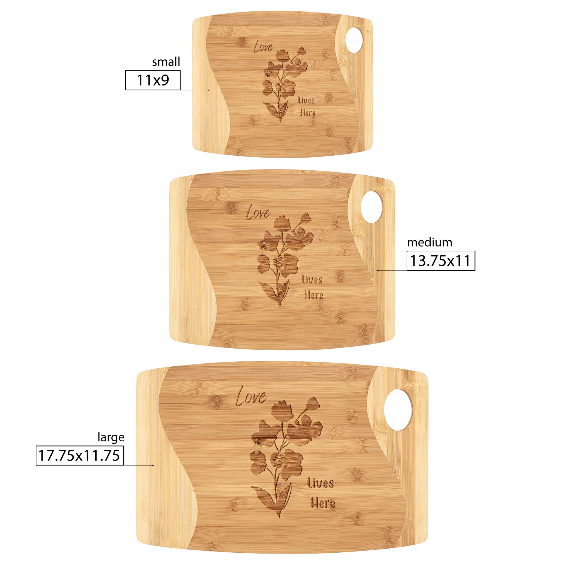 Love Lives Here Cutting Board