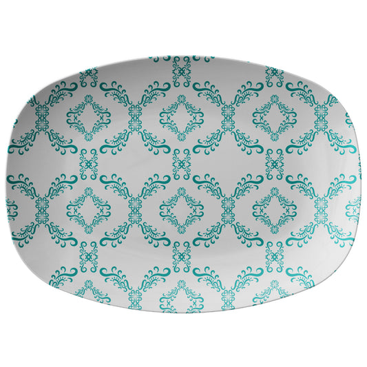 Luxurious Blue & white Serving Platter Designed by Rachy Sparkle