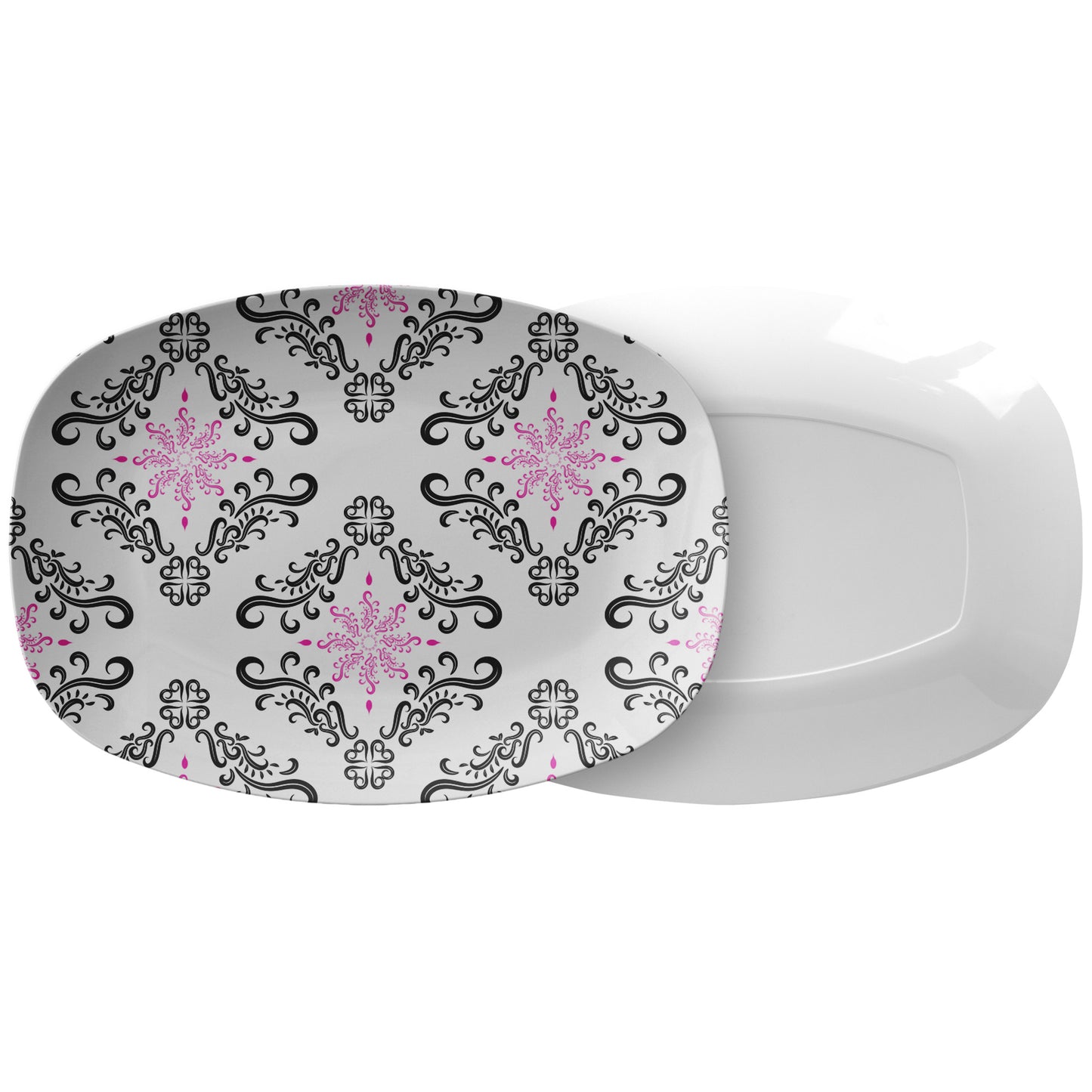 Luxury Serving Platter Black & Pink Upgrade by Rachy Sparkle
