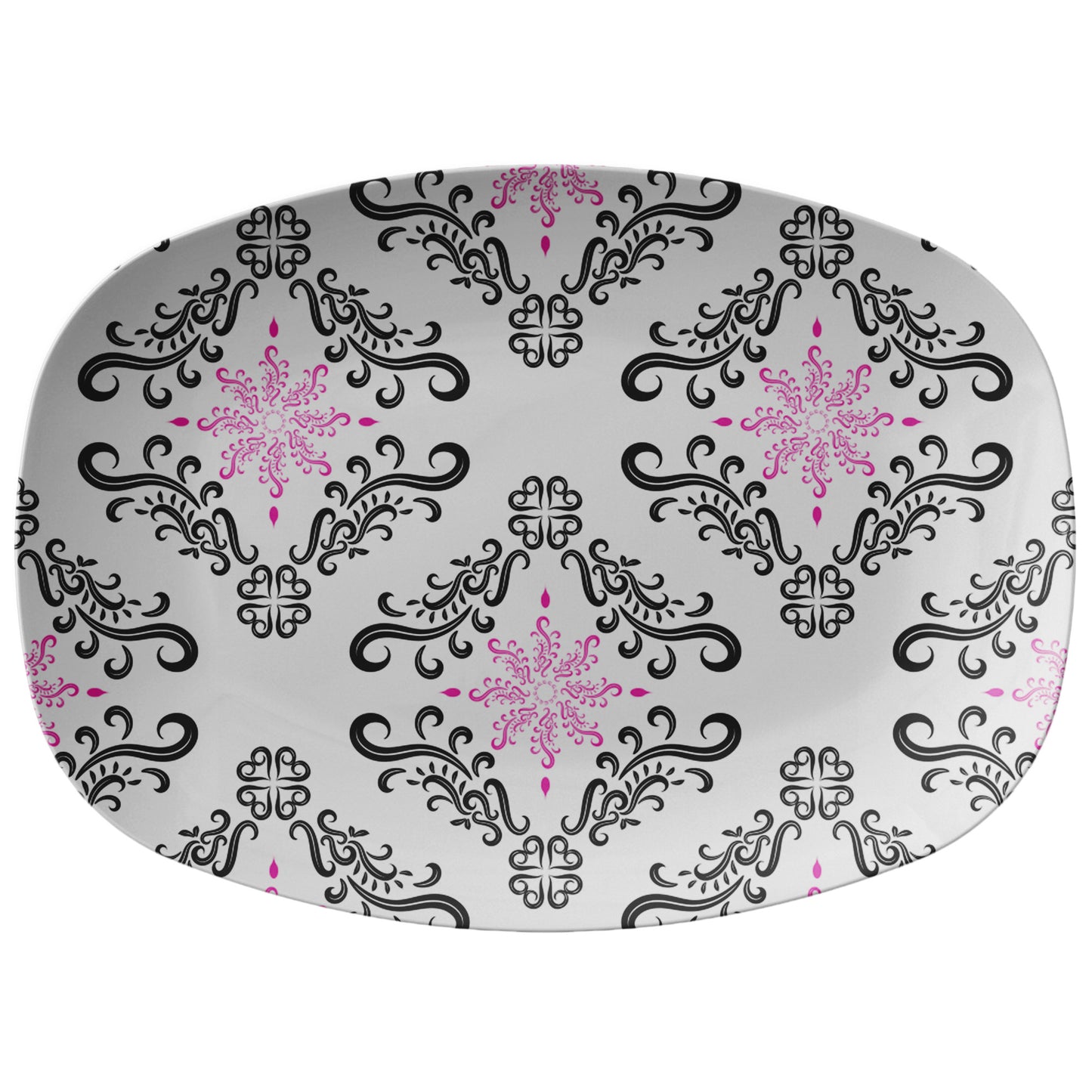 Luxury Serving Platter Black & Pink Upgrade by Rachy Sparkle