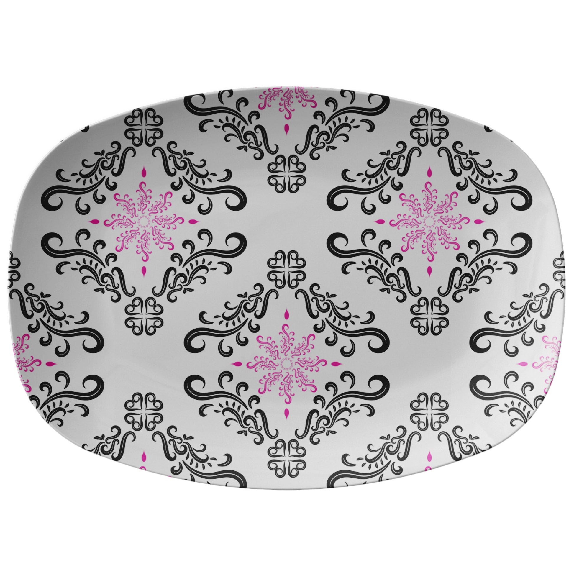 Luxury Serving Platter Black & Pink Upgrade by Rachy Sparkle