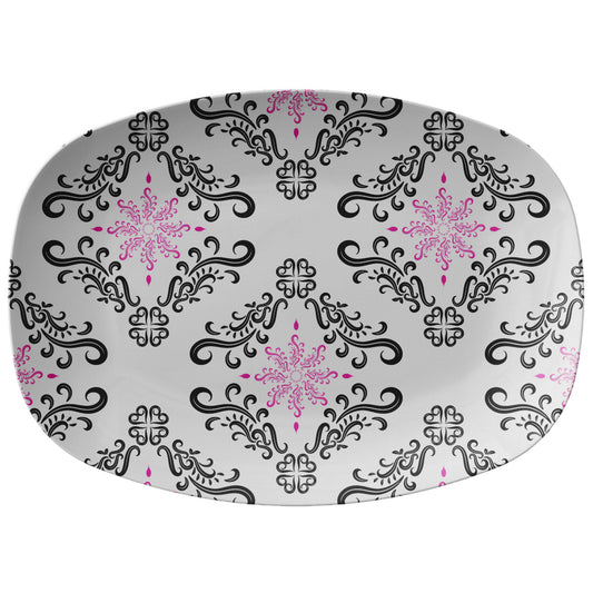 Luxury Serving Platter Black & Pink Upgrade by Rachy Sparkle
