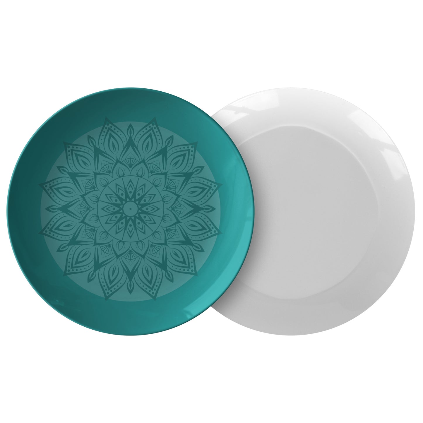 Mandala With a Light & Dark Aqua Contrast