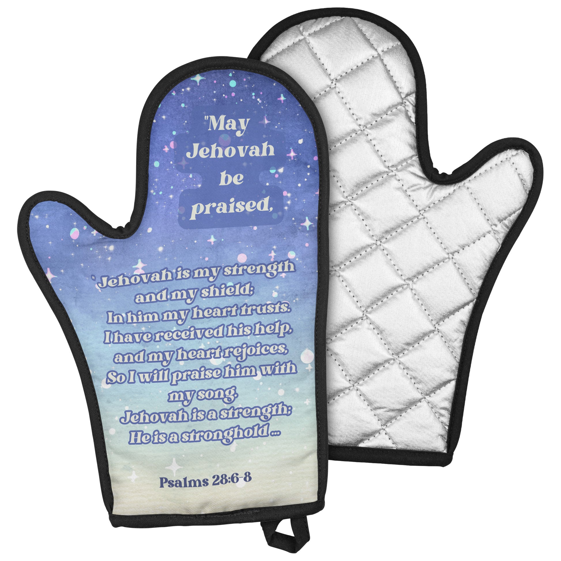 May Jehovah Be Praised Oven Mitt