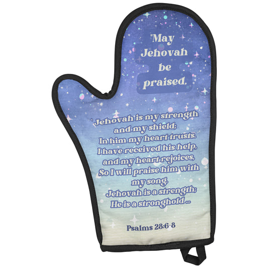 May Jehovah Be Praised Oven Mitt