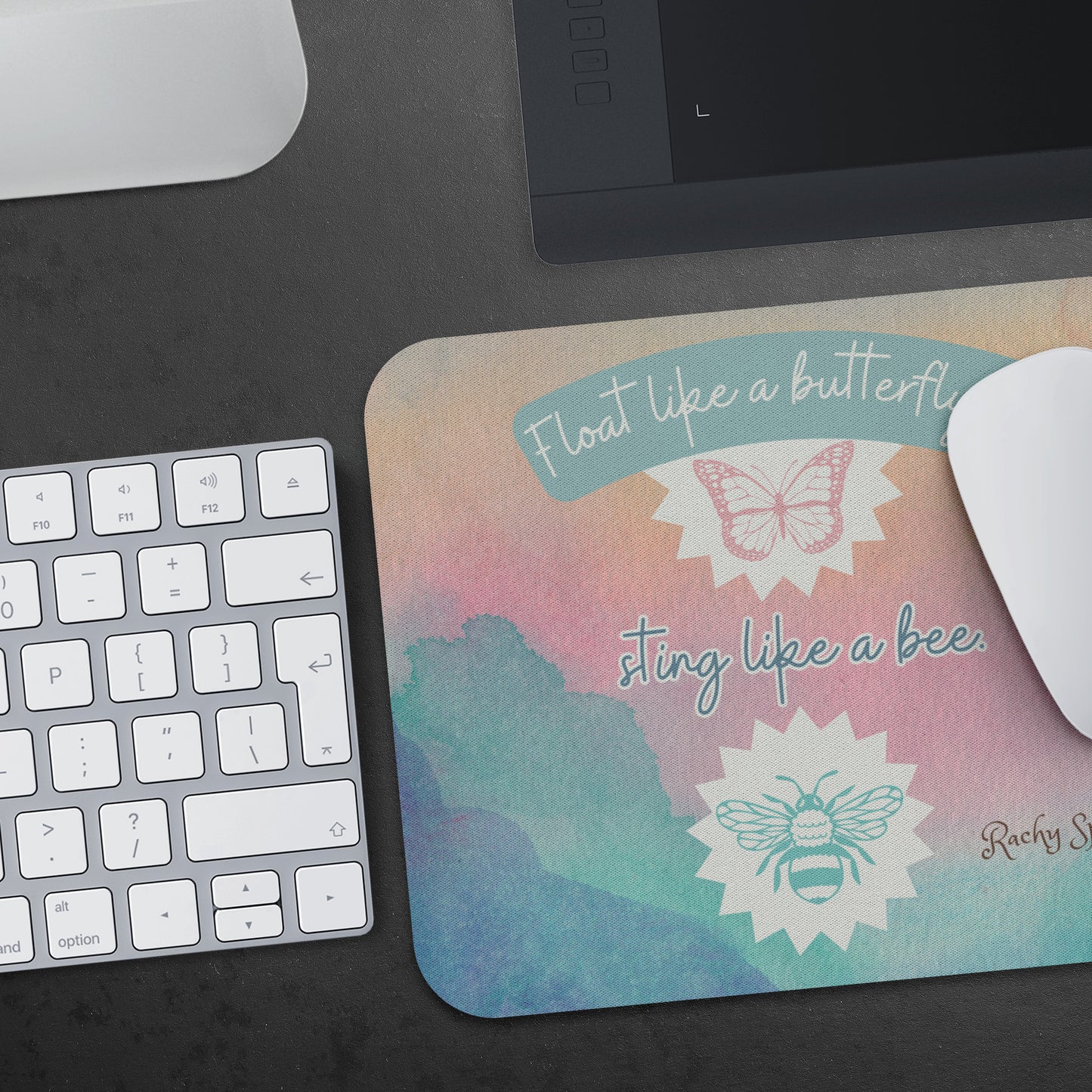 Mousepad, Float Like a Butterfly, Sting Like a Bee, Muhammad Ali,