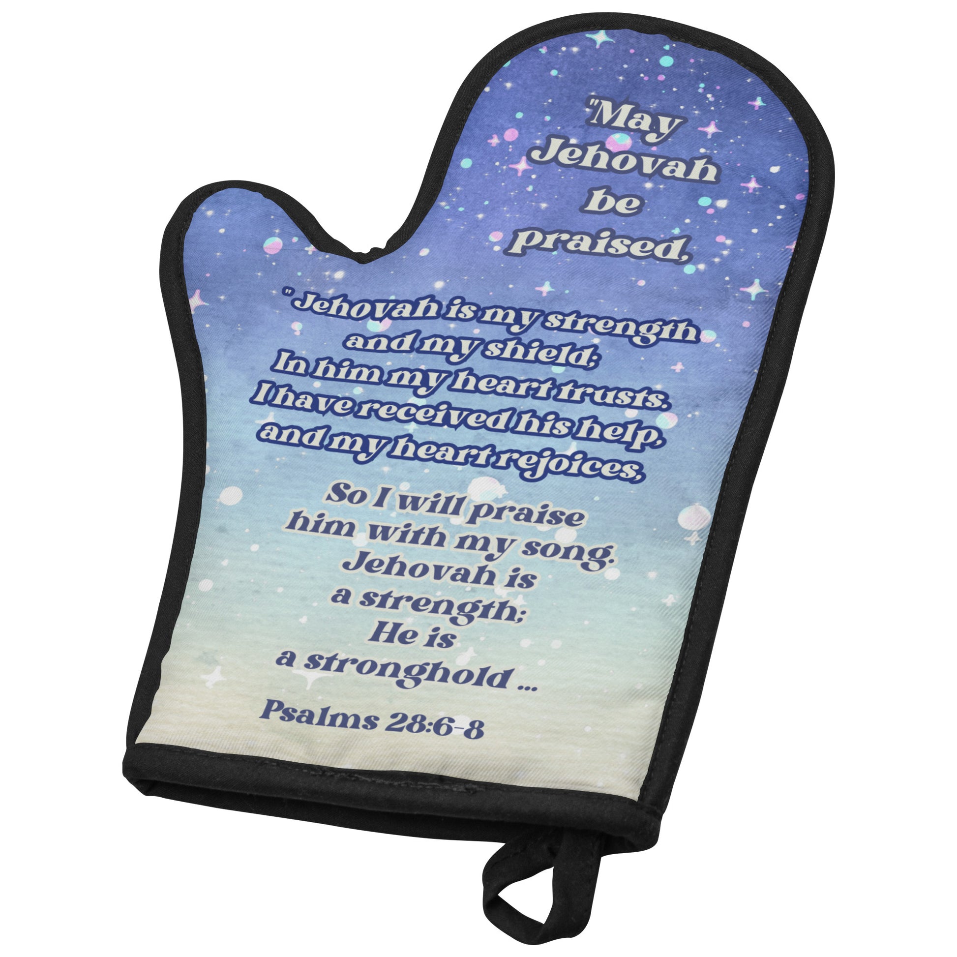 Oven Mitt, Christian, Jehovah is my Strength