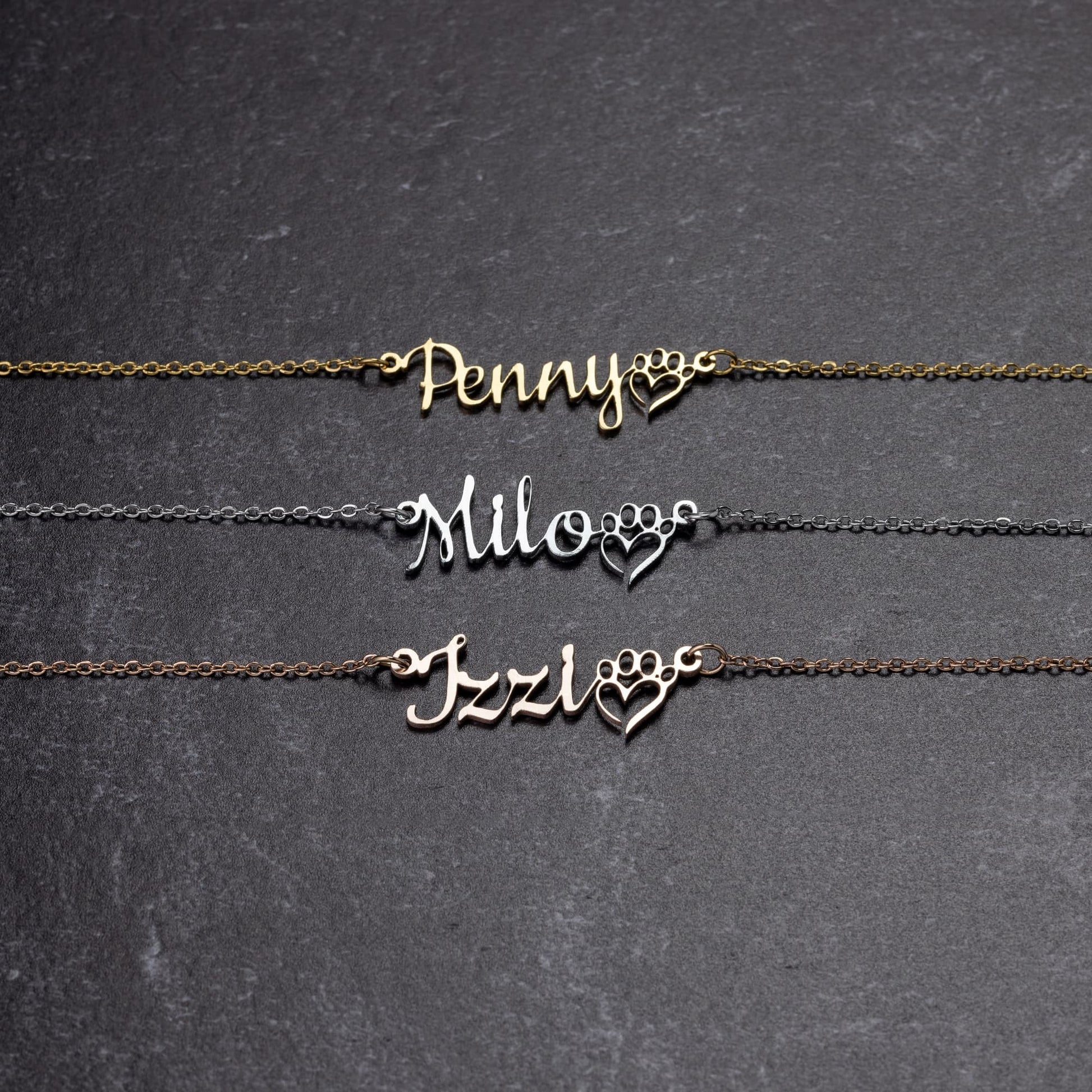 Pawfectly Personalized: American Steel Necklace for Your Favorite Dog Mom