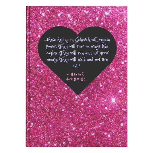 Pink Glitter Christian Hardcover Journal