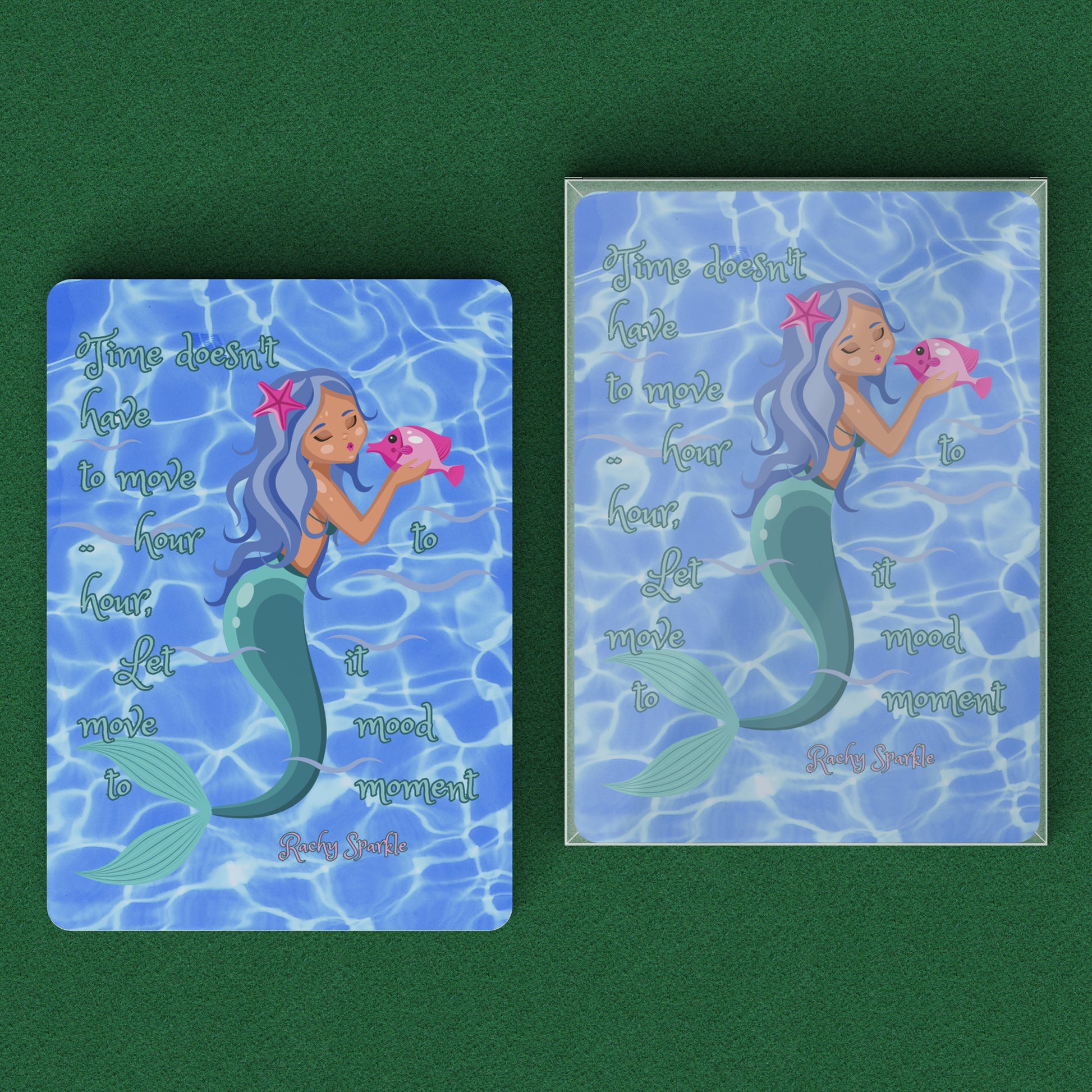 Playing Cards, "Time doesn't Have to Move Hour to Hour" By Rachy Sparkle