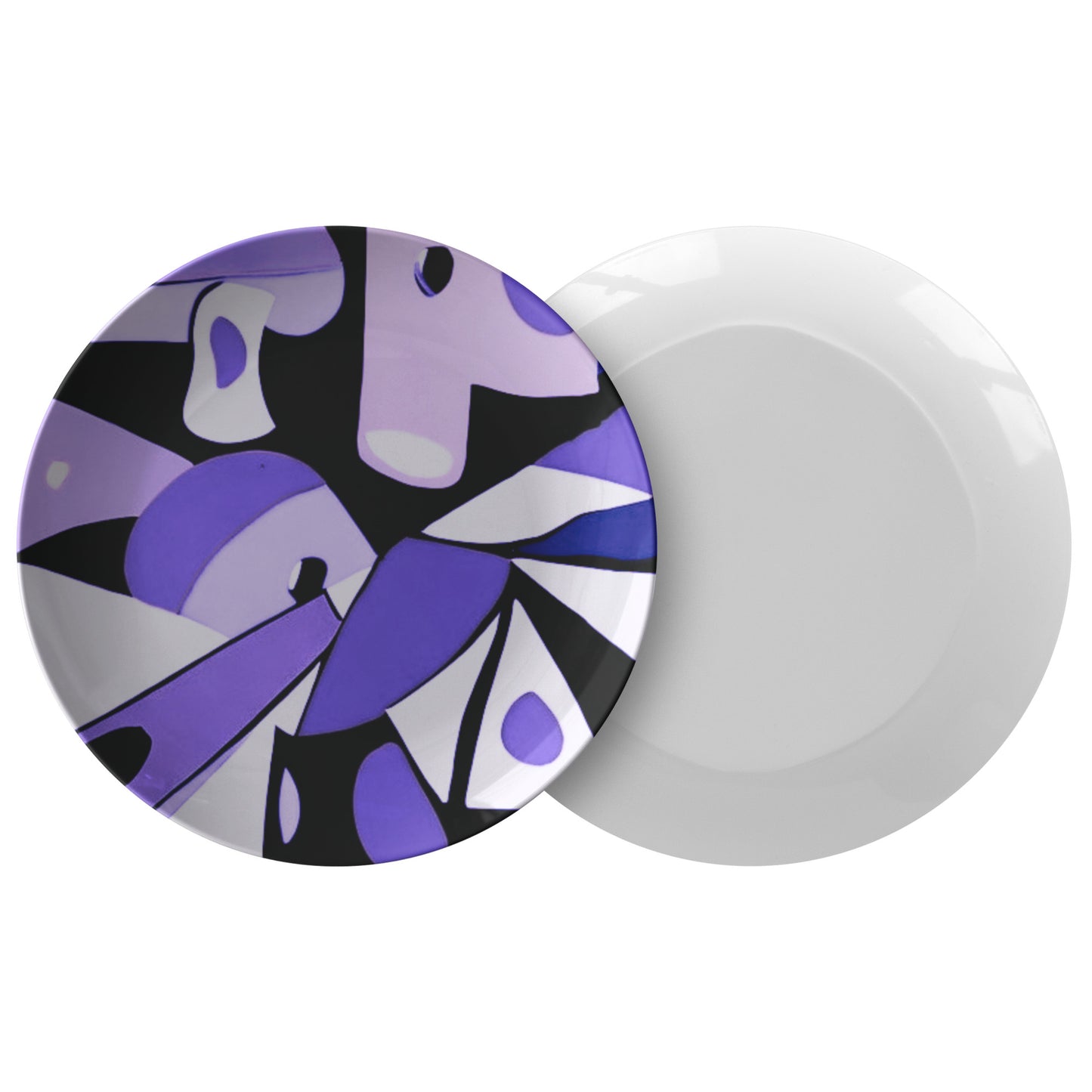 Purple & Black Pop Art Plate