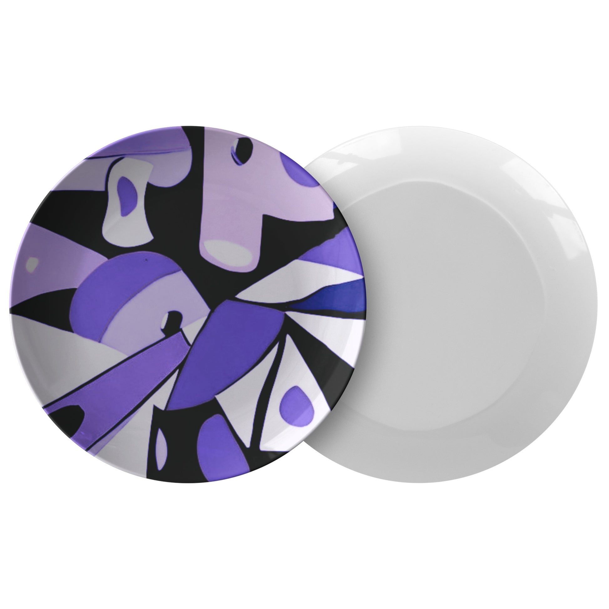 Purple & Black Pop Art Plate