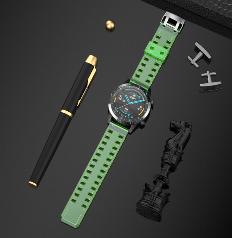 Transparent Silicone Strap for Huawei watch 20mm 22mm GT 2 Replacement 18mm Band for Samsung Galaxy Watch 3 for Honor Watch