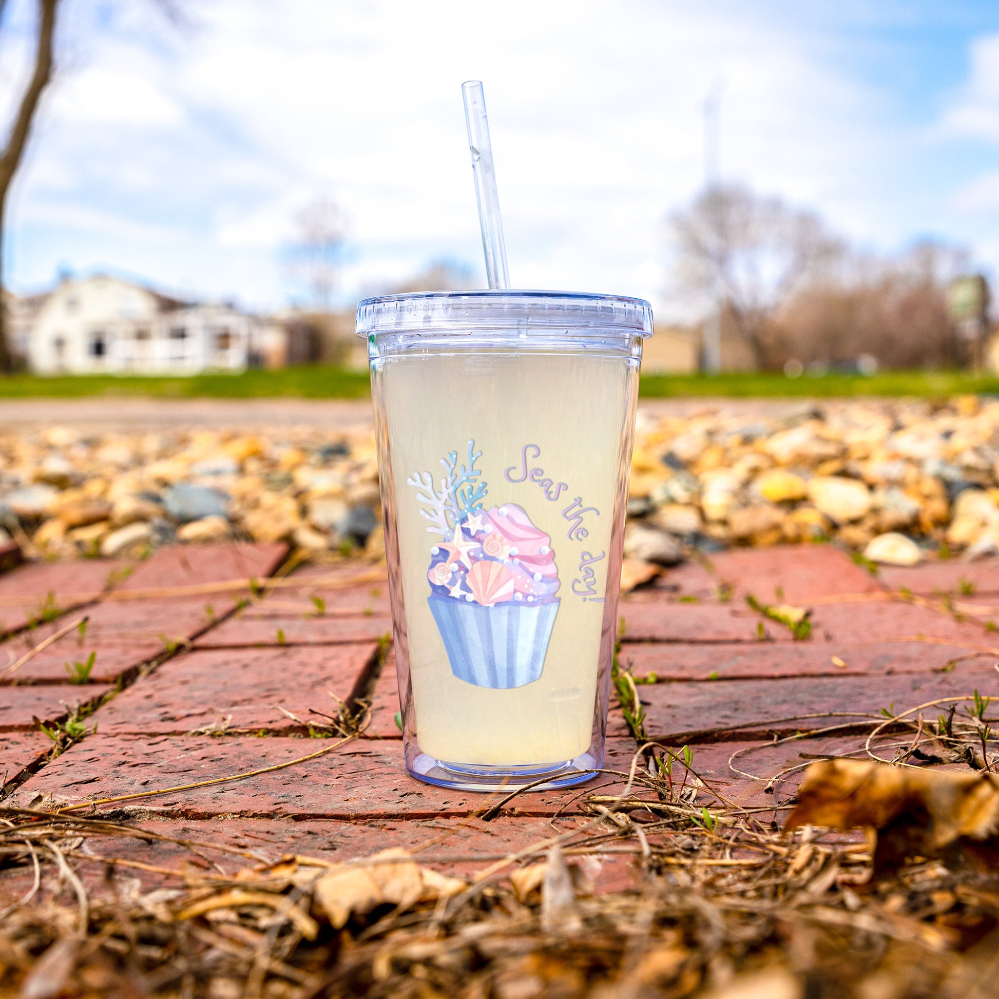 Seas the day water bottle