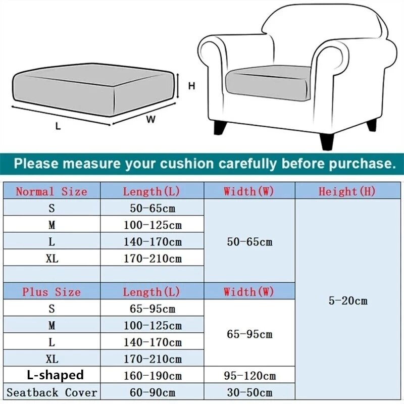 Jacquard Sofa Cushion Cover for Living Room Pets Kids Furniture Protector Polar Fleece Stretch Washable Removable Couch Covers