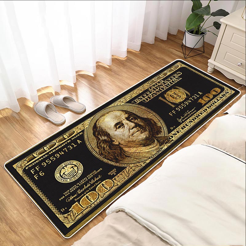 Hallway Entrance Doormat Dollar Money Pattern Living Room Floor Rugs Home Decor Kitchen Absorbent Carpet Anti Slip Bathroom Mat