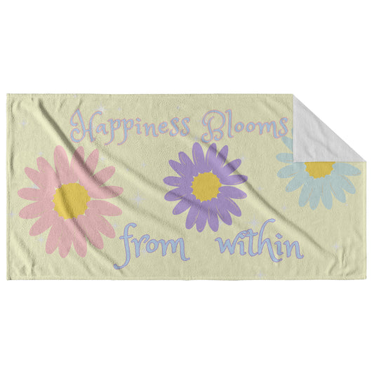 Sunny Floral Towel by Rachy Sparkle